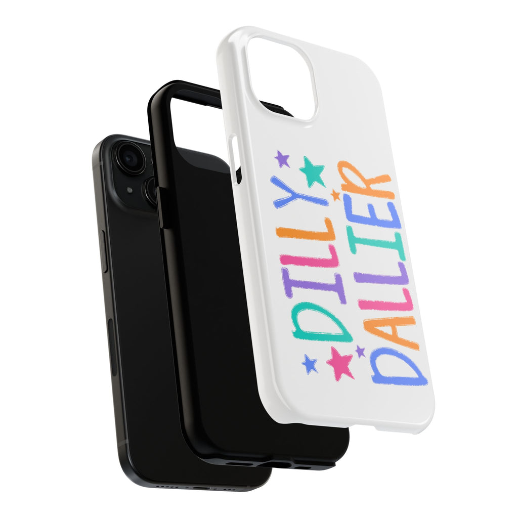Dilly Dallier Colorful Tough Phone Case — Fun Pastel Stars Protective Cover
