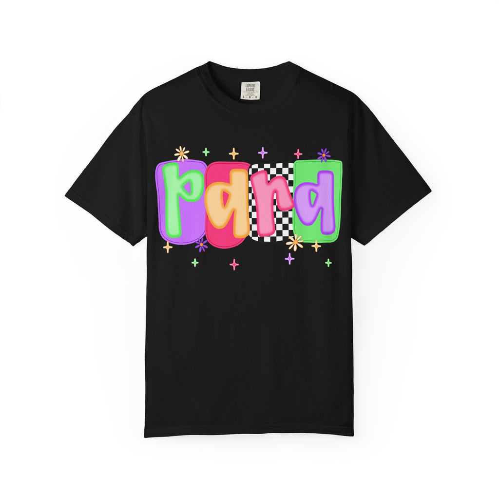 Paisley Retro Bubble Text T‑Shirt — Colorful 'pana' Graphic Tee