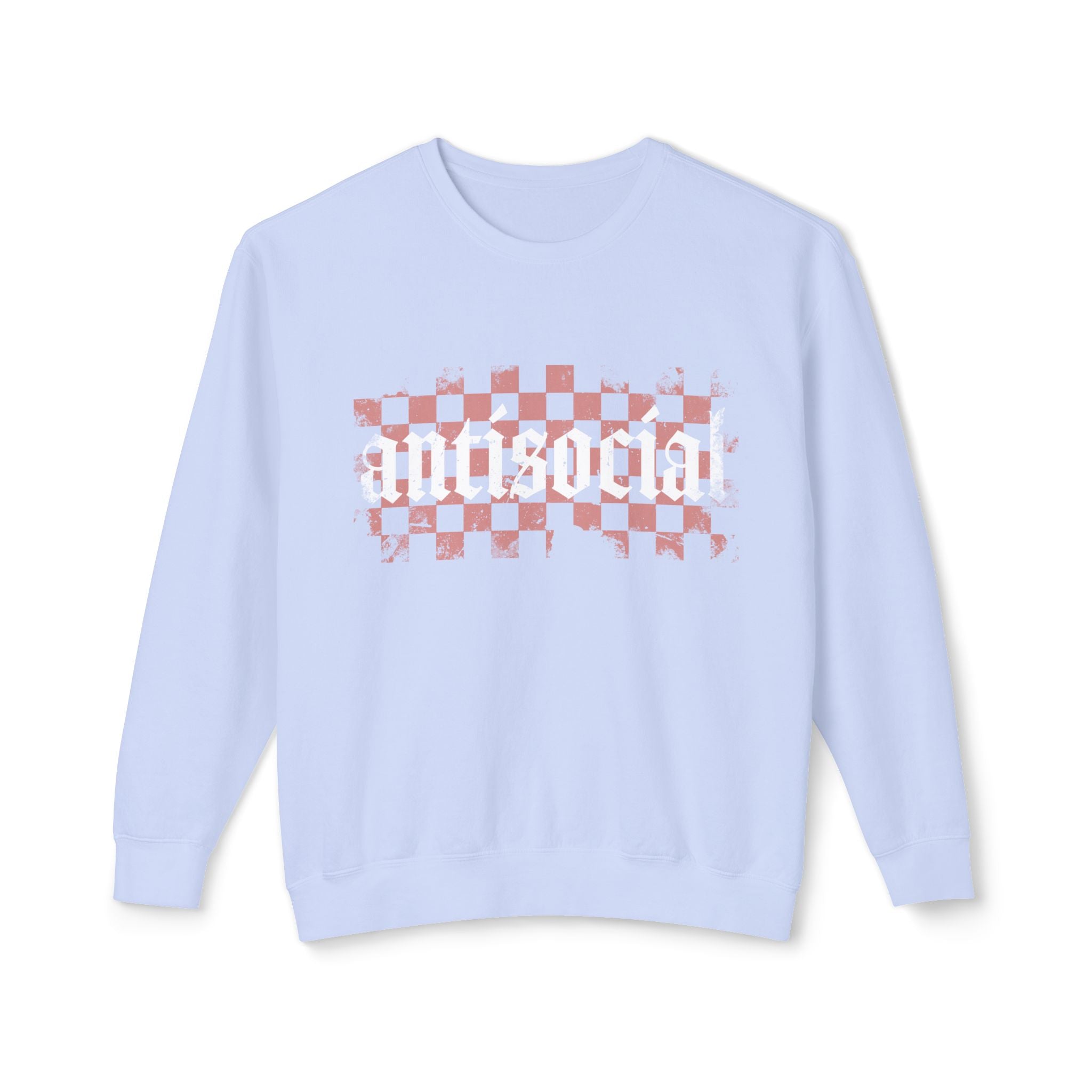 Antisocial Checkerboard Crewneck Sweatshirt