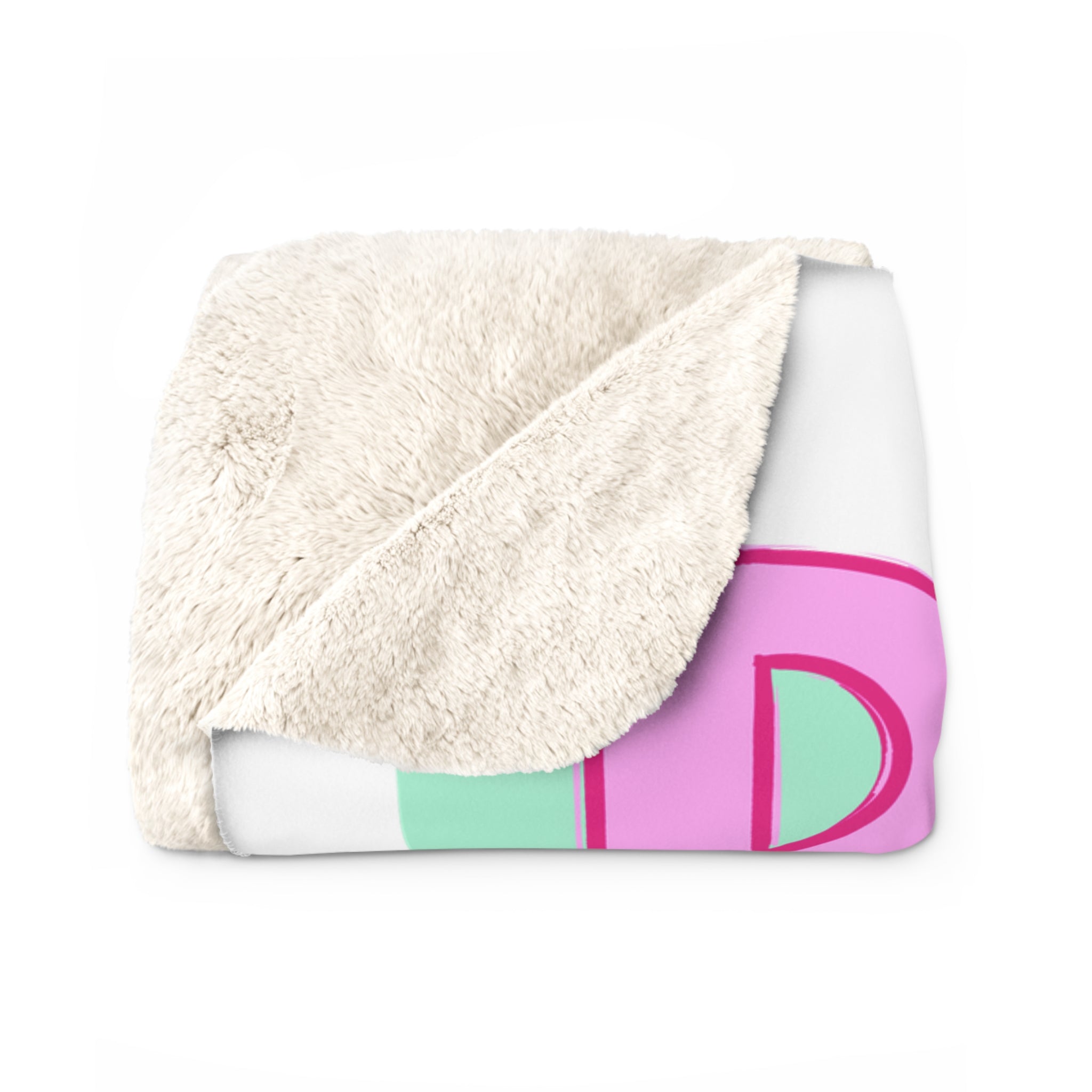 Book Lover Sherpa Blanket — Colorful Stacked Books & Floral Cozy Throw