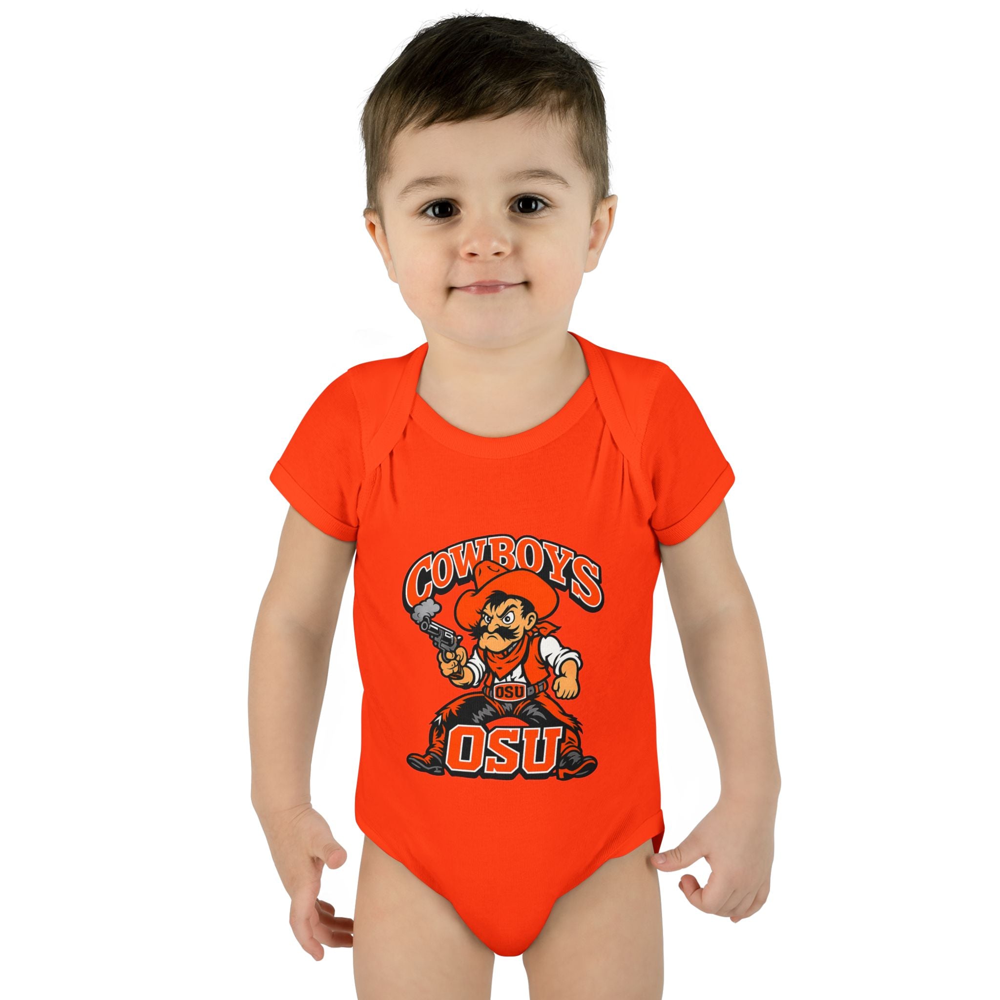 OSU Cowboys Infant Bodysuit – Baby Cowboy Mascot Onesie