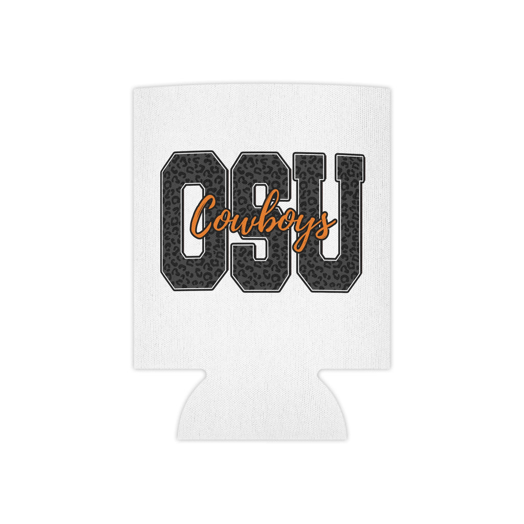 CSU Cowboys Can Cooler – Leopard Print Team Logo Koozie