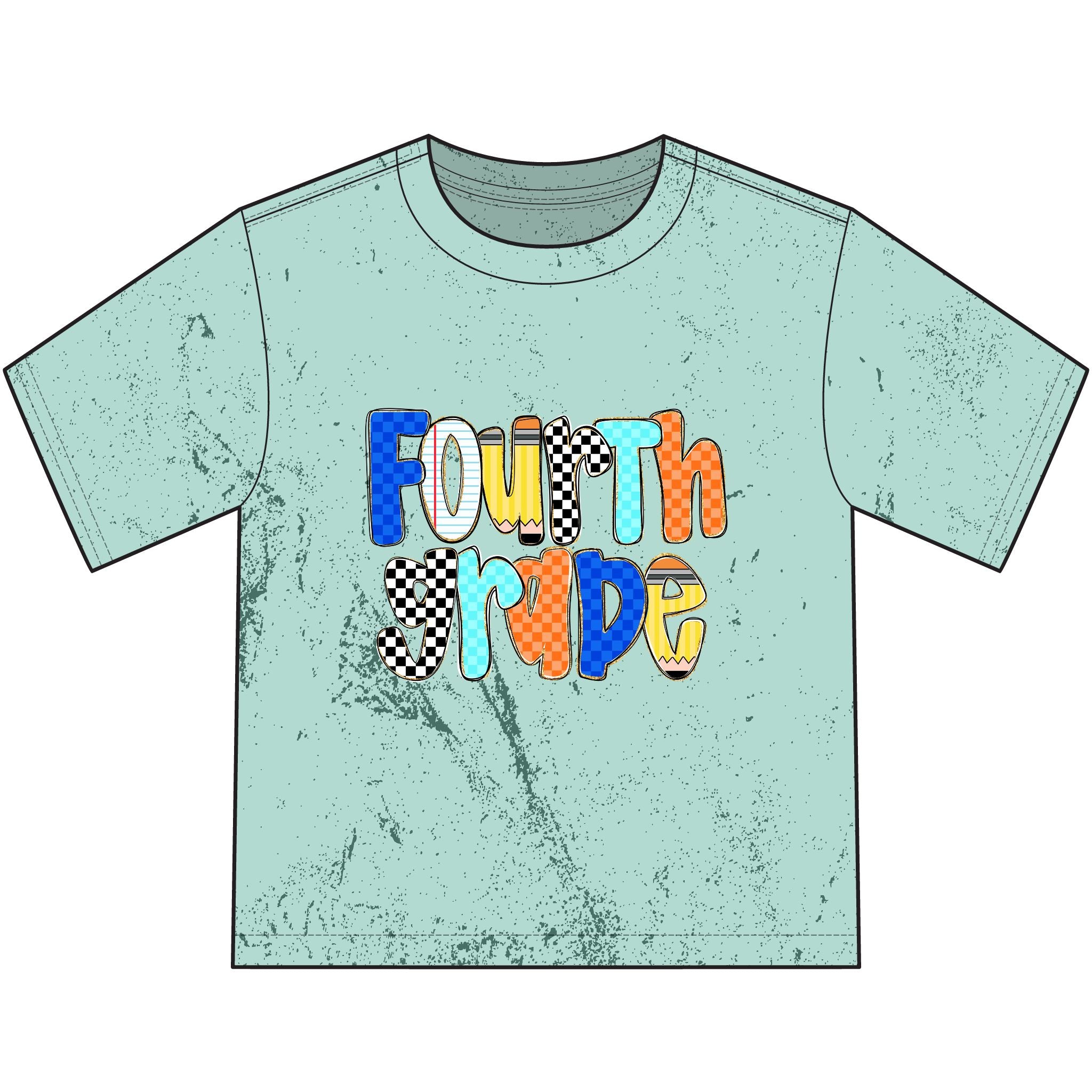 Fourth Grade Pride Youth T-Shirt — Colorful Back-to-School Fourth Grade Tee