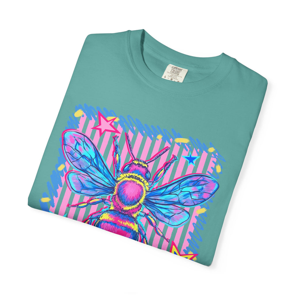 Kind Bee T-Shirt — Colorful Psychedelic Bee Graphic Tee