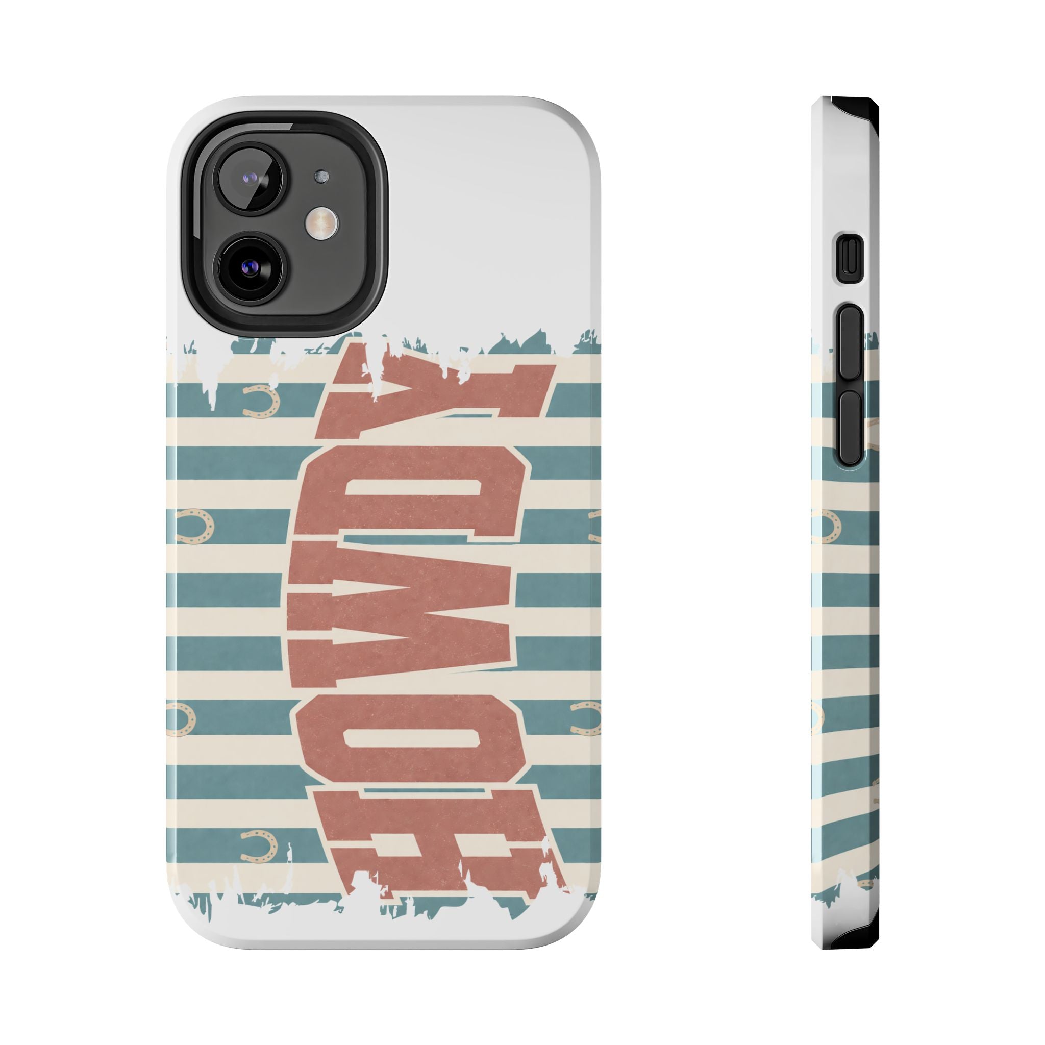 Vintage 'LOVE' Striped Tough Phone Case