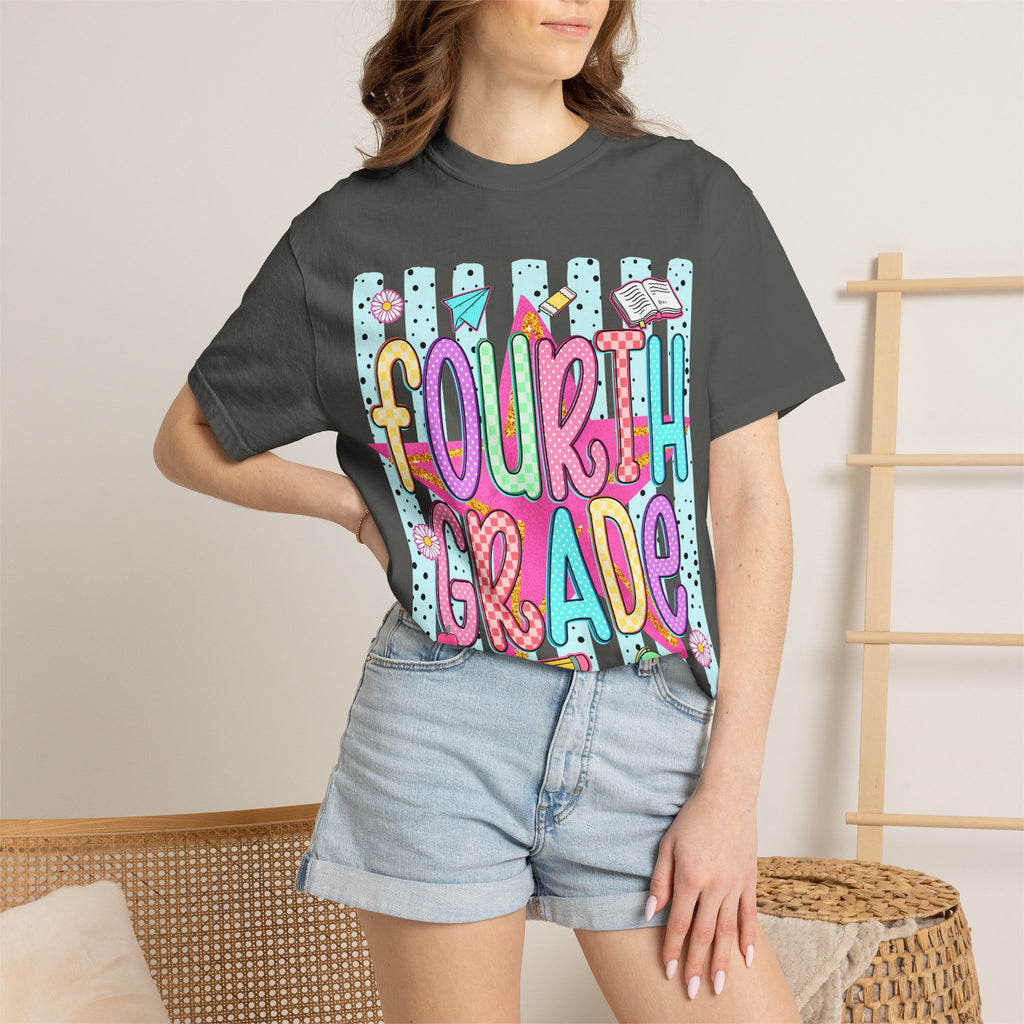 Fourth Grade Colorful Back-to-School T-Shirt