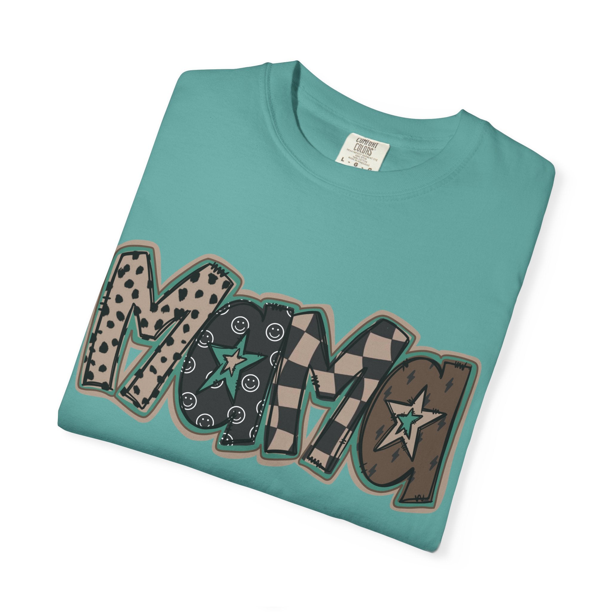Vegan Retro Graffiti T‑Shirt — Vintage Bandana Pattern Tee