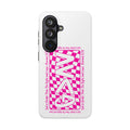 Pink Checker 'GAY' Tough Phone Case — Bold Pride Protective Cover