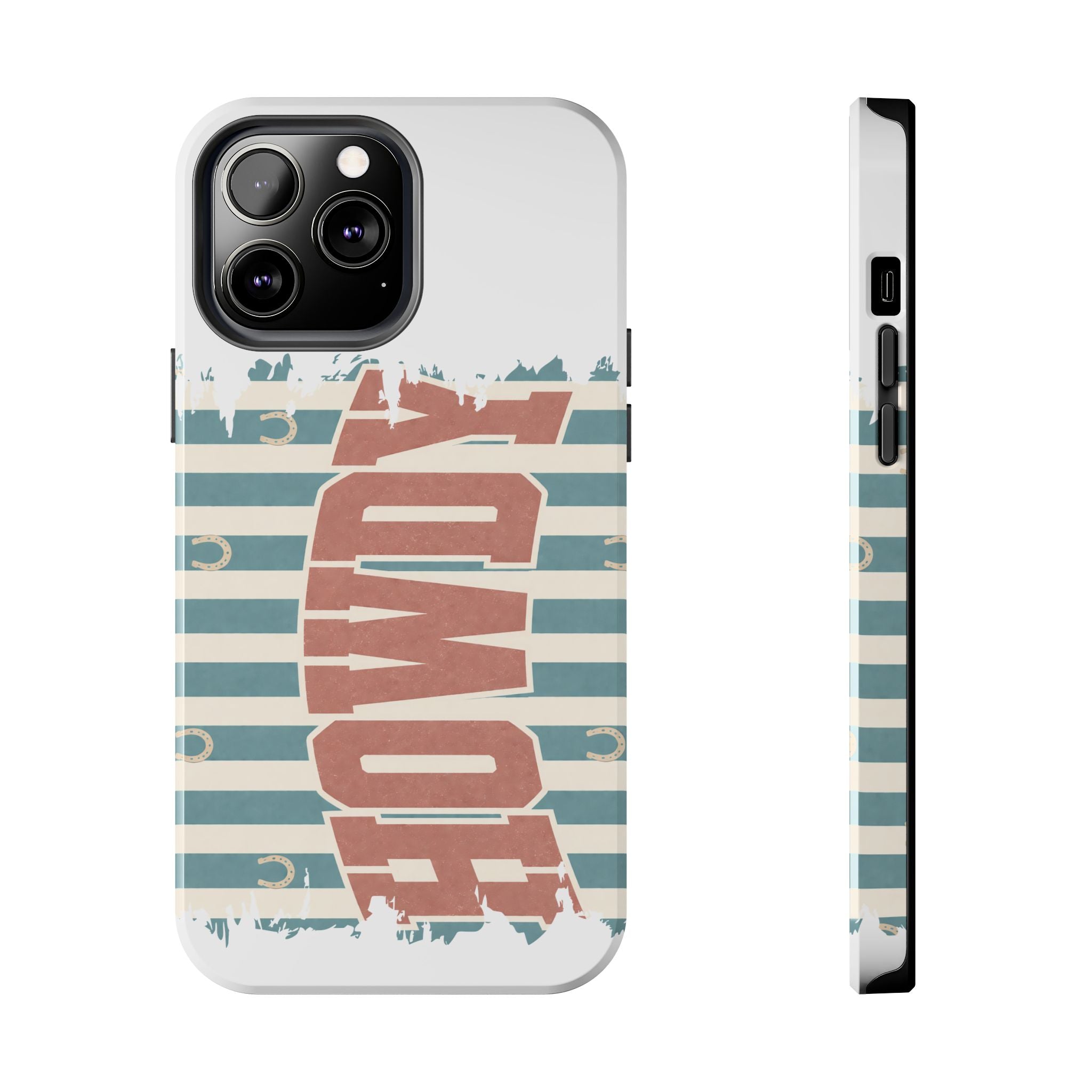 Vintage 'LOVE' Striped Tough Phone Case
