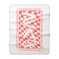 Sherpa Blanket with 'Gave' Retro Checkerboard & Romans 8:28 Scripture