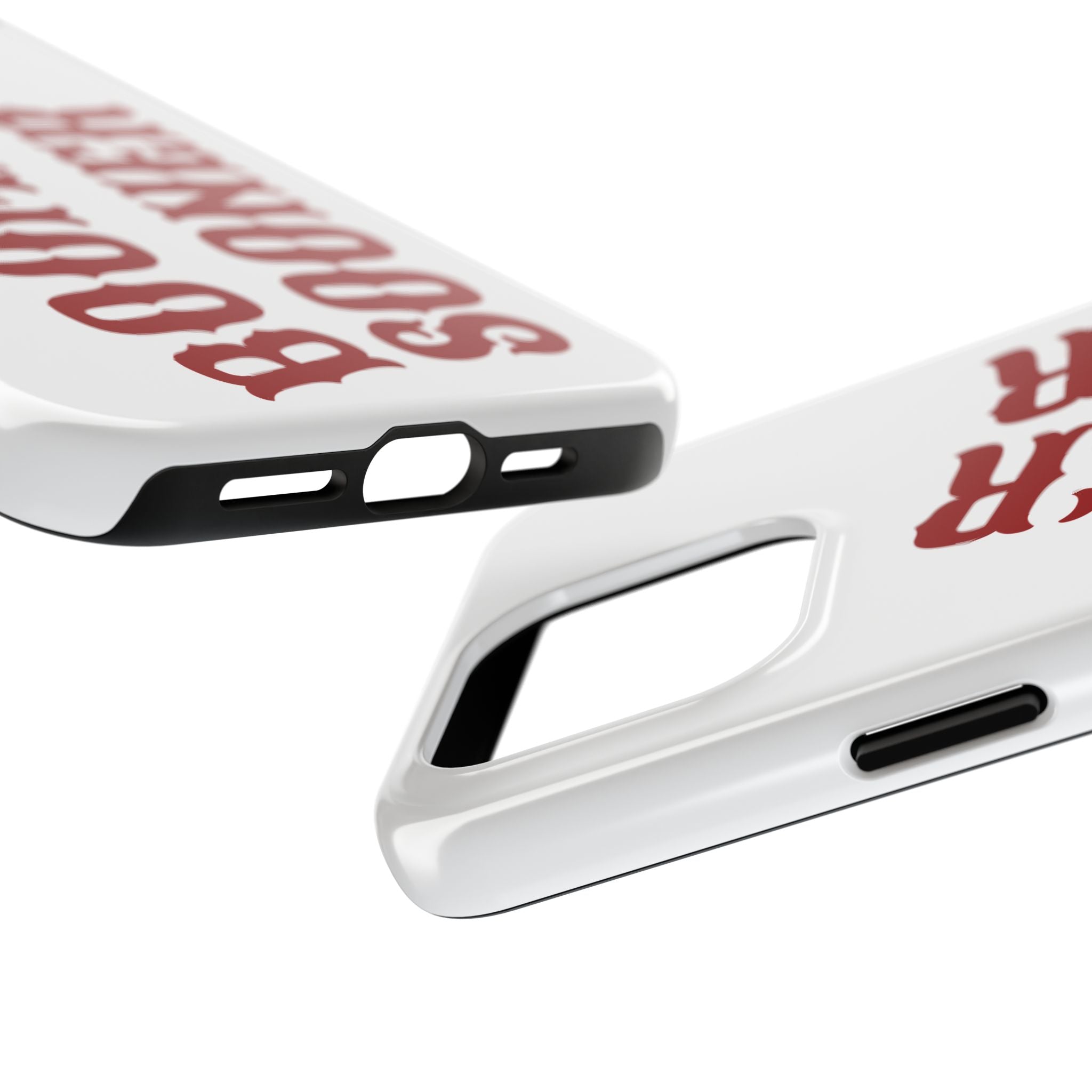 Boomer Sooner Tough Phone Case — Oklahoma Crimson Retro Text Protective Cover