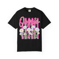 Oopsie Daisy T-Shirt — Retro Pink Stripes & Daisies Graphic Tee