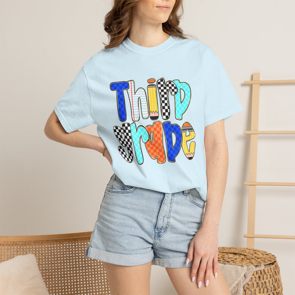 Third Grade T-Shirt — Colorful Retro School Pride Tee