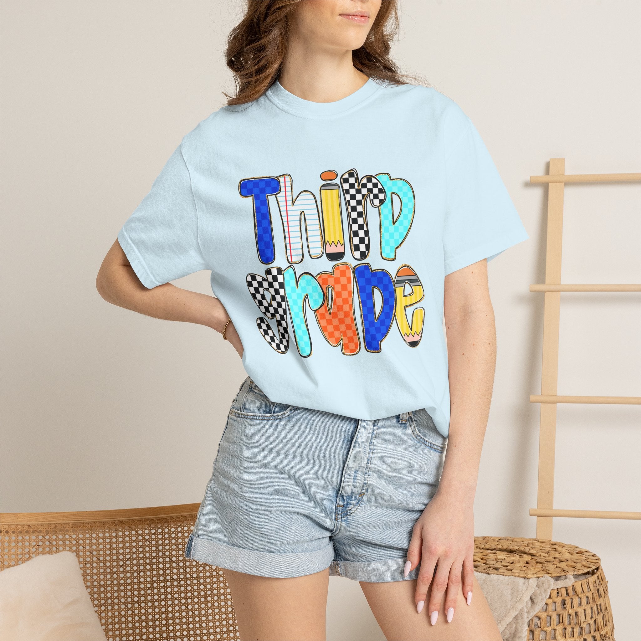 Third Grade T-Shirt — Colorful Retro School Pride Tee