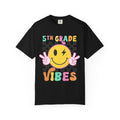 5th Grade Vibes T-Shirt — Retro Smiley Peace School Tee
