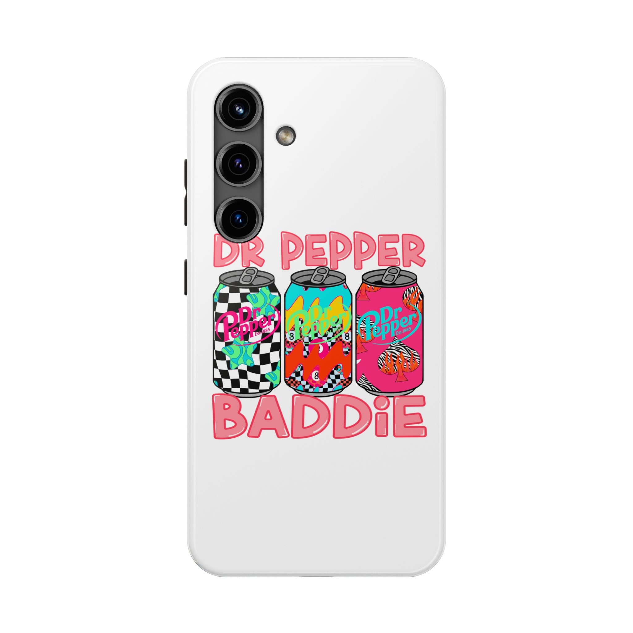 Dr Pepper Baddie Tough Phone Case — Retro Pop Soda Can Design