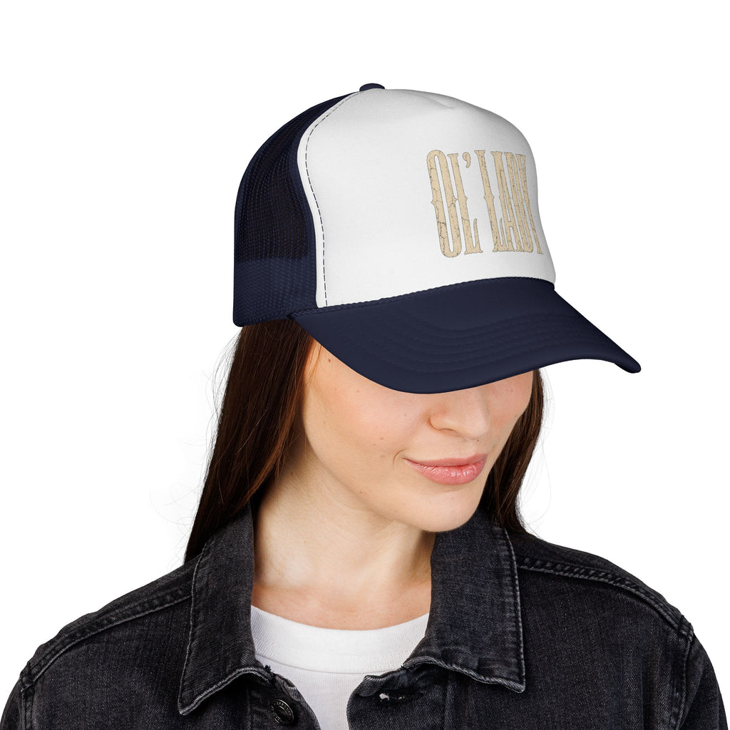 Trucker Cap — "Oh Lady" Vintage Script Mesh Hat