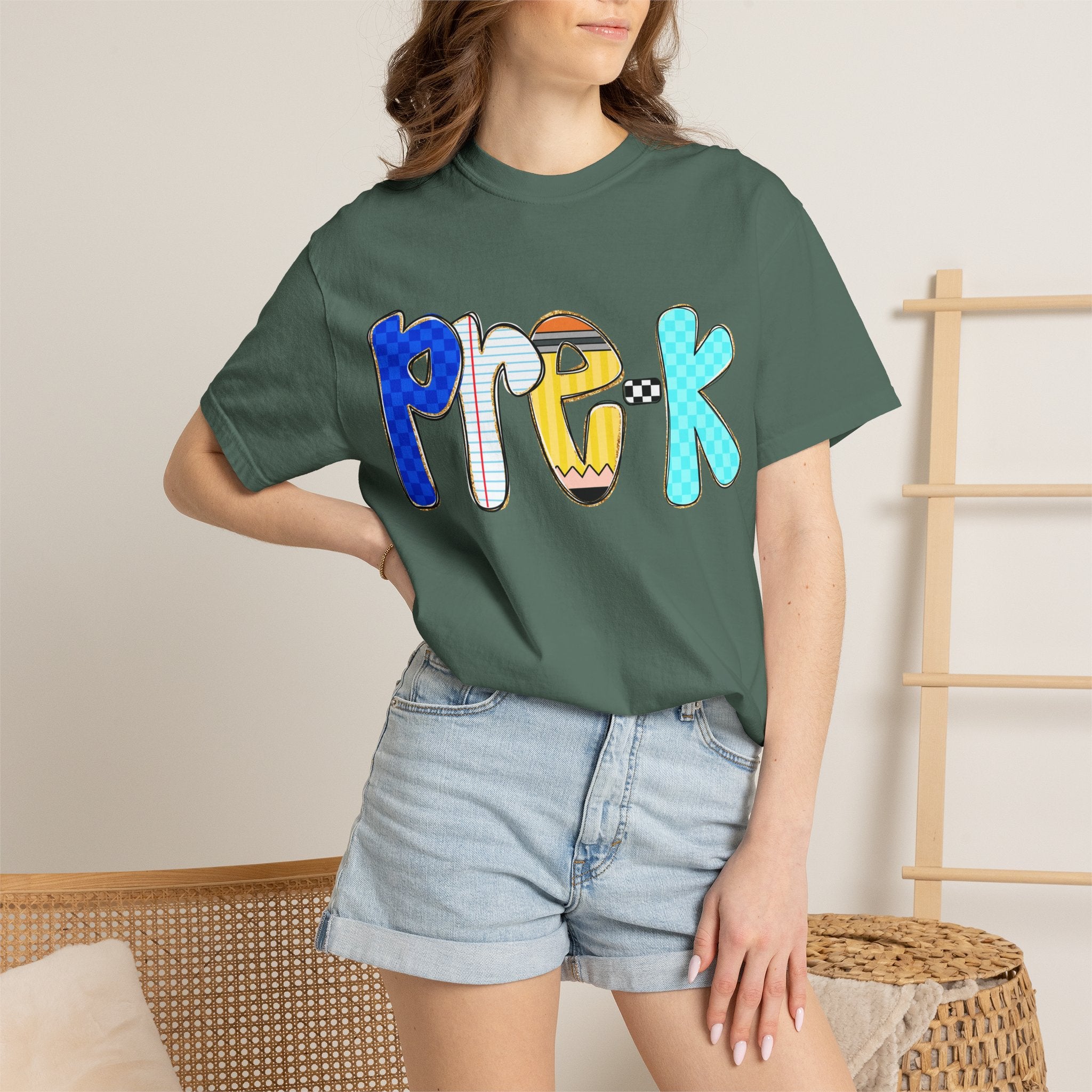 Pre-K Colorful Kids T-Shirt — Playful Preschool Back-to-School Tee
