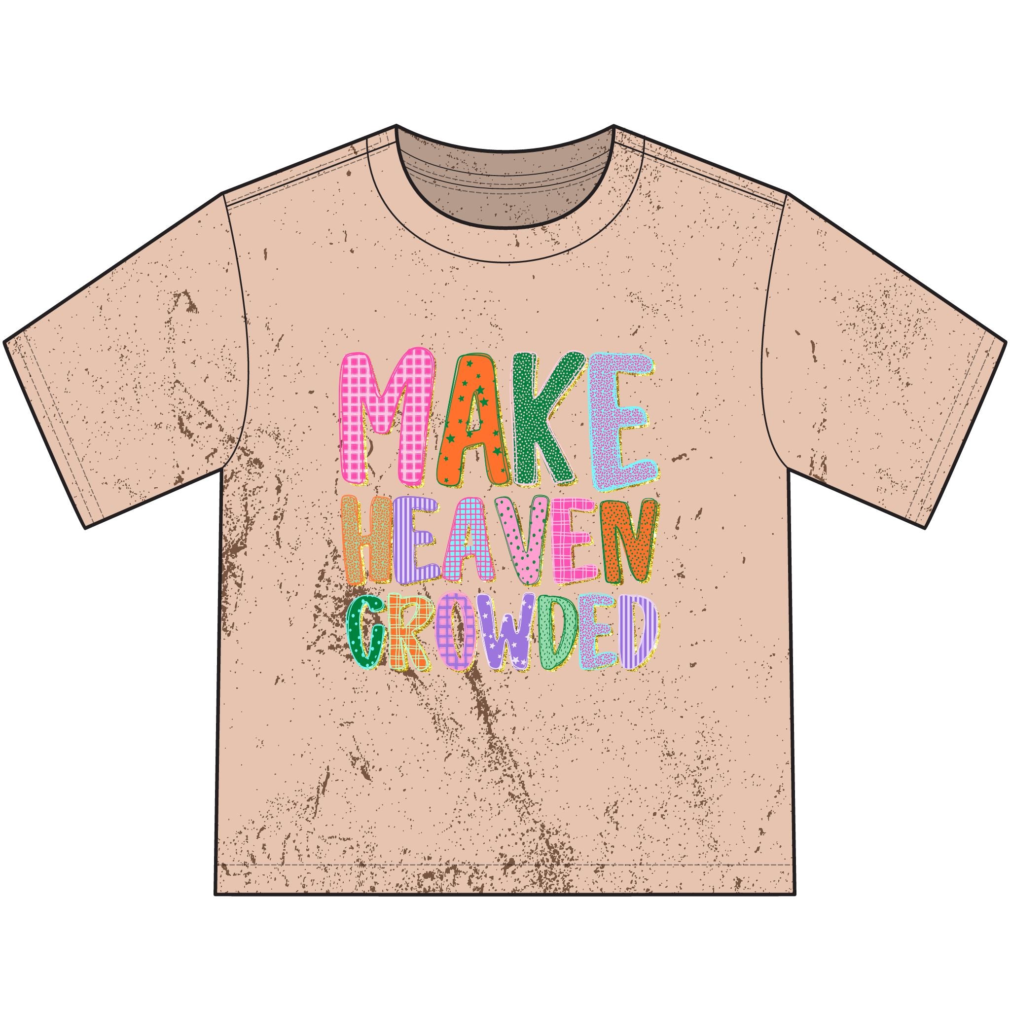 Make Heaven Crowded Youth T-Shirt — Colorful Christian Kids Tee