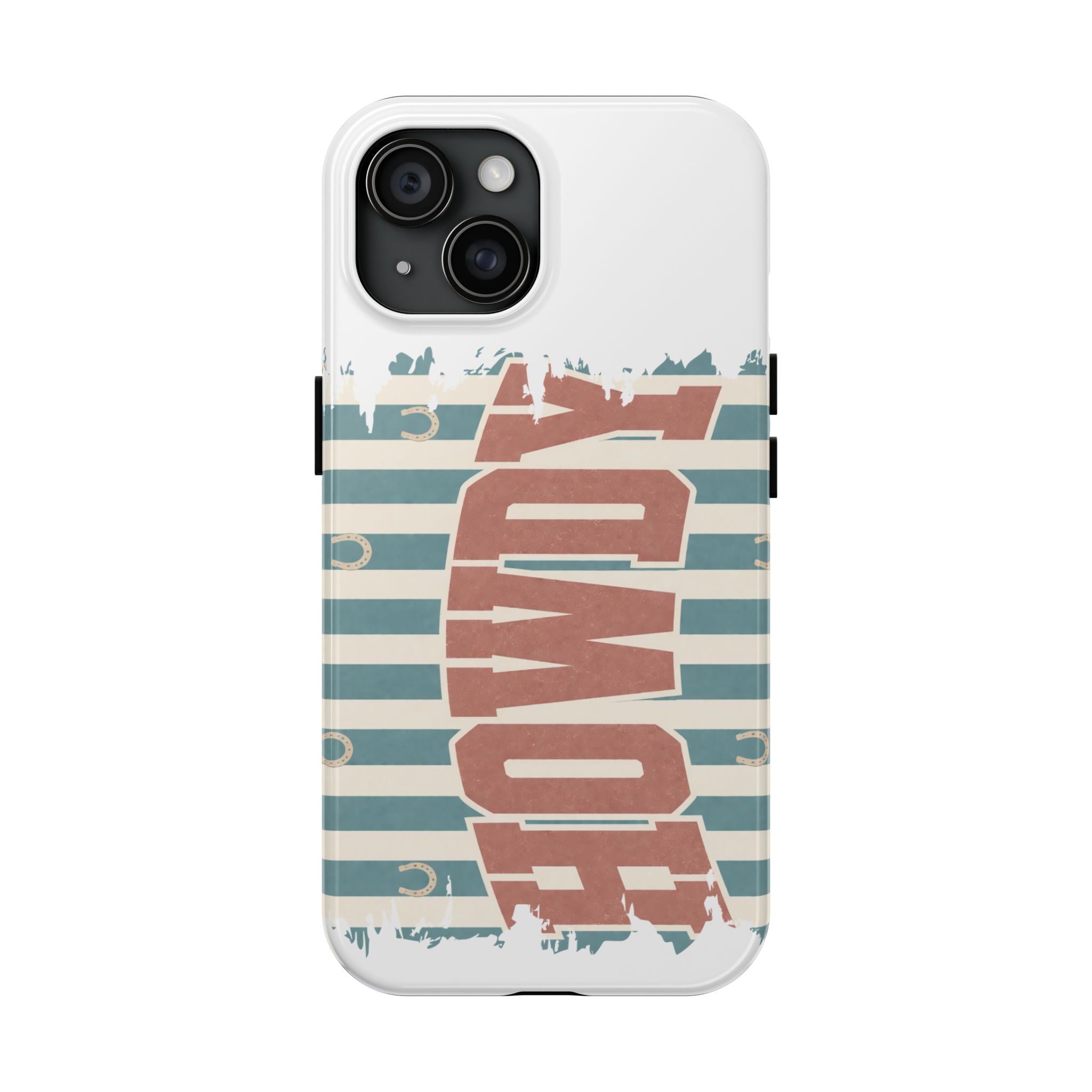 Vintage 'LOVE' Striped Tough Phone Case