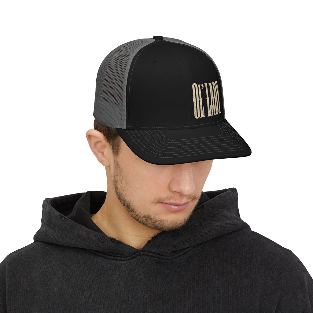 Ol' Lady Trucker Cap — Vintage Western Snapback Hat