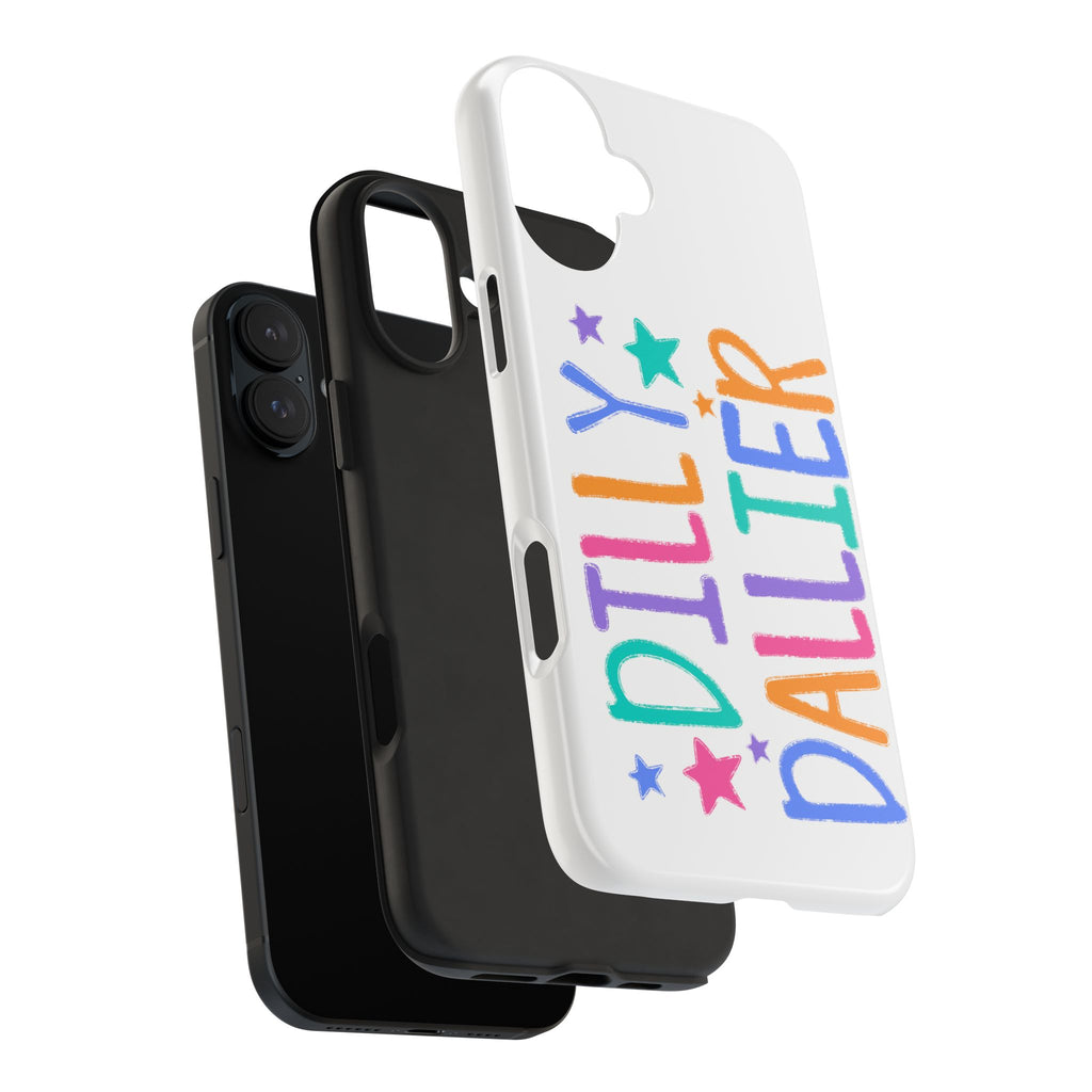 Dilly Dallier Colorful Tough Phone Case — Fun Pastel Stars Protective Cover