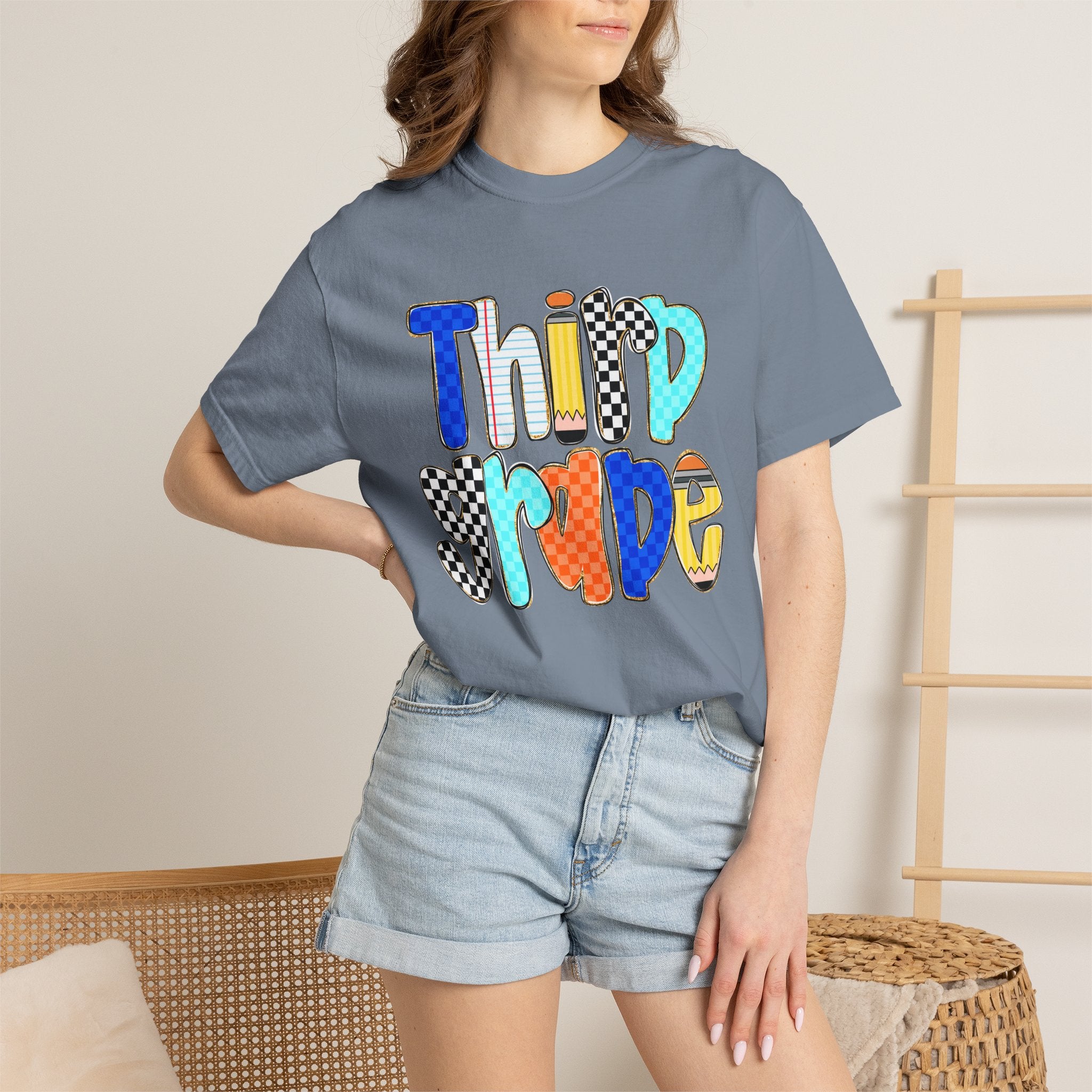 Third Grade T-Shirt — Colorful Retro School Pride Tee