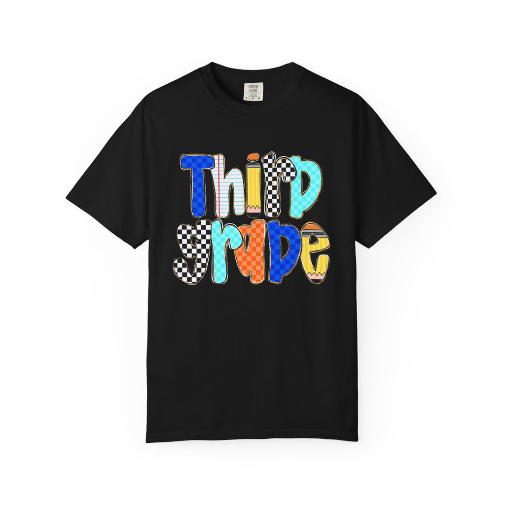 Third Grade T-Shirt — Colorful Retro School Pride Tee