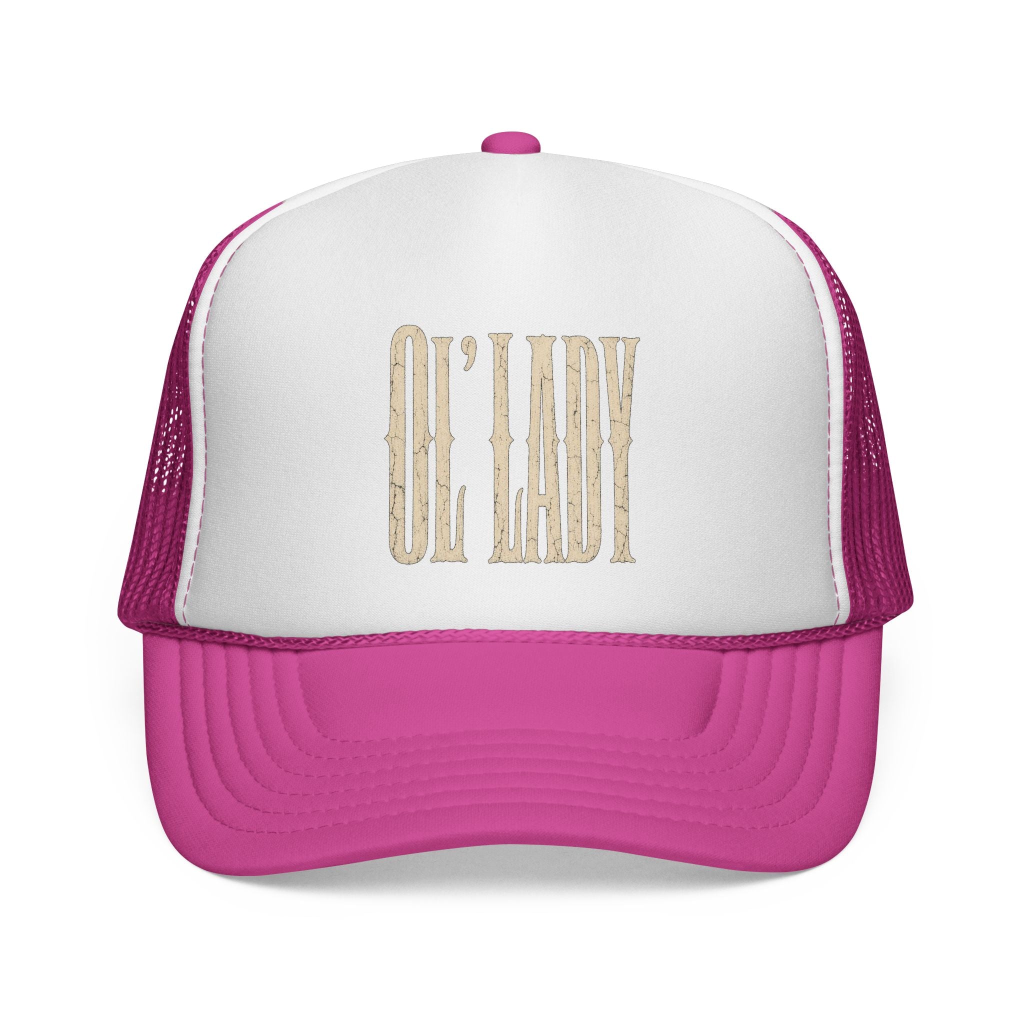 Trucker Cap — "Oh Lady" Vintage Script Mesh Hat