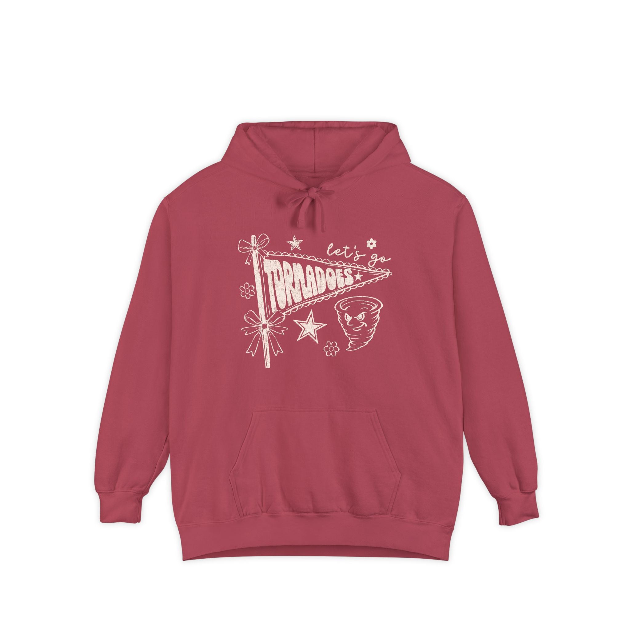 Tornadoes Vintage Graphic Hoodie — "Let's Go Tornadoes" Retro Meteor Design