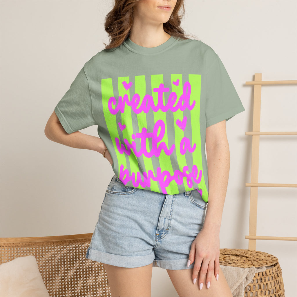 Created With a Purpose T-Shirt — Inspirational Graphic Tee
