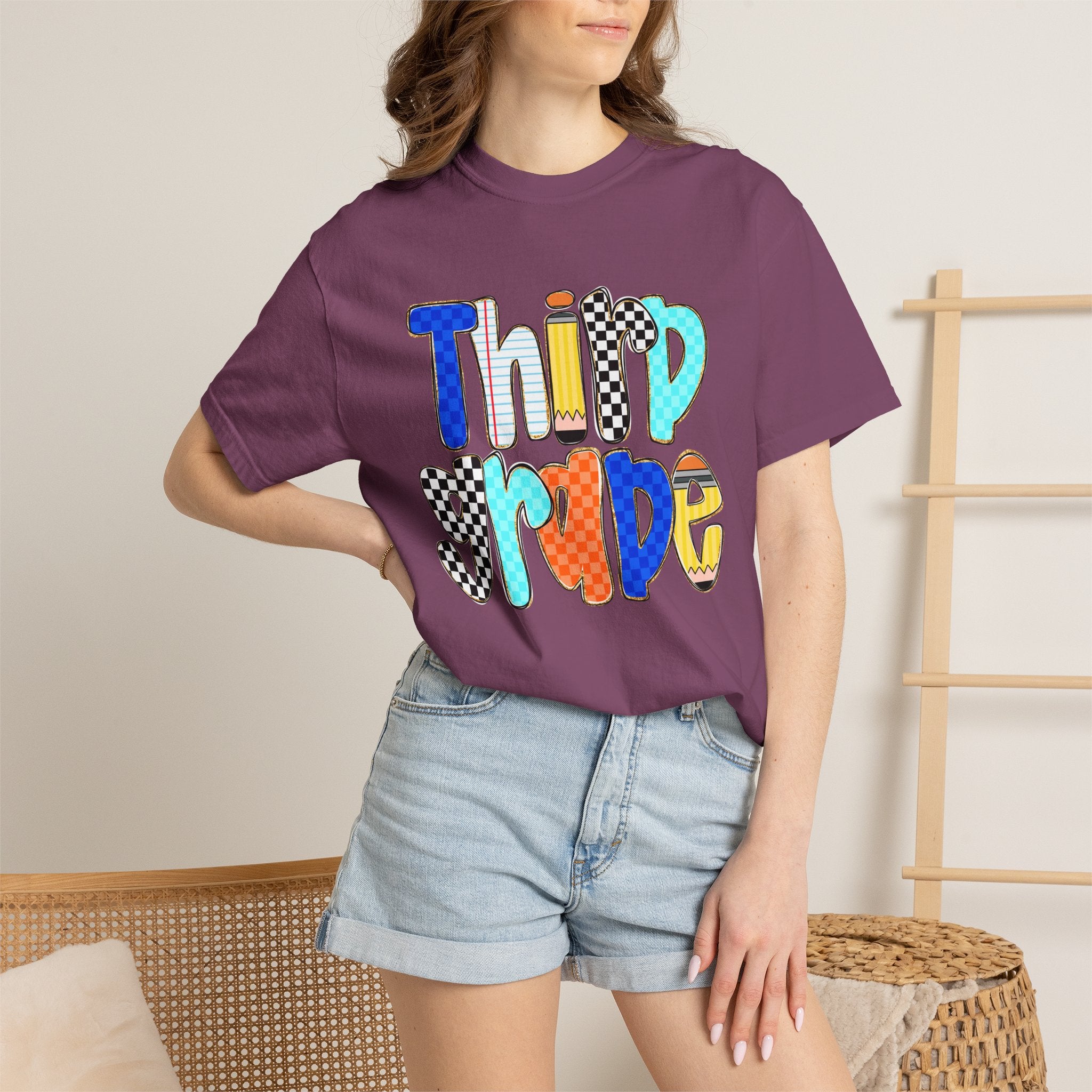Third Grade T-Shirt — Colorful Retro School Pride Tee