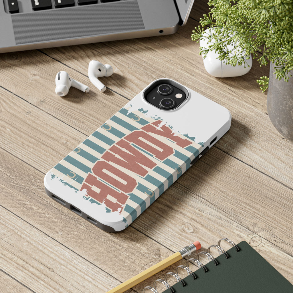 Vintage 'LOVE' Striped Tough Phone Case