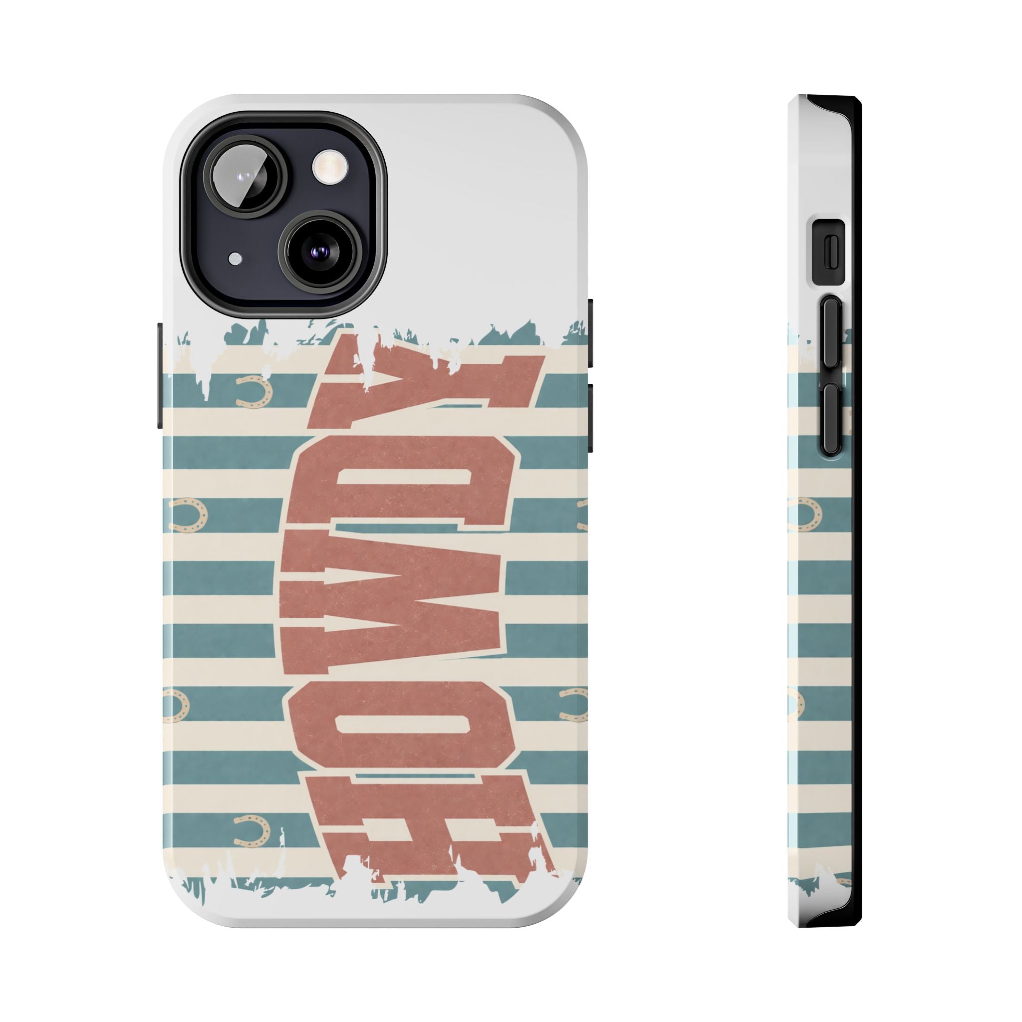 Vintage 'LOVE' Striped Tough Phone Case