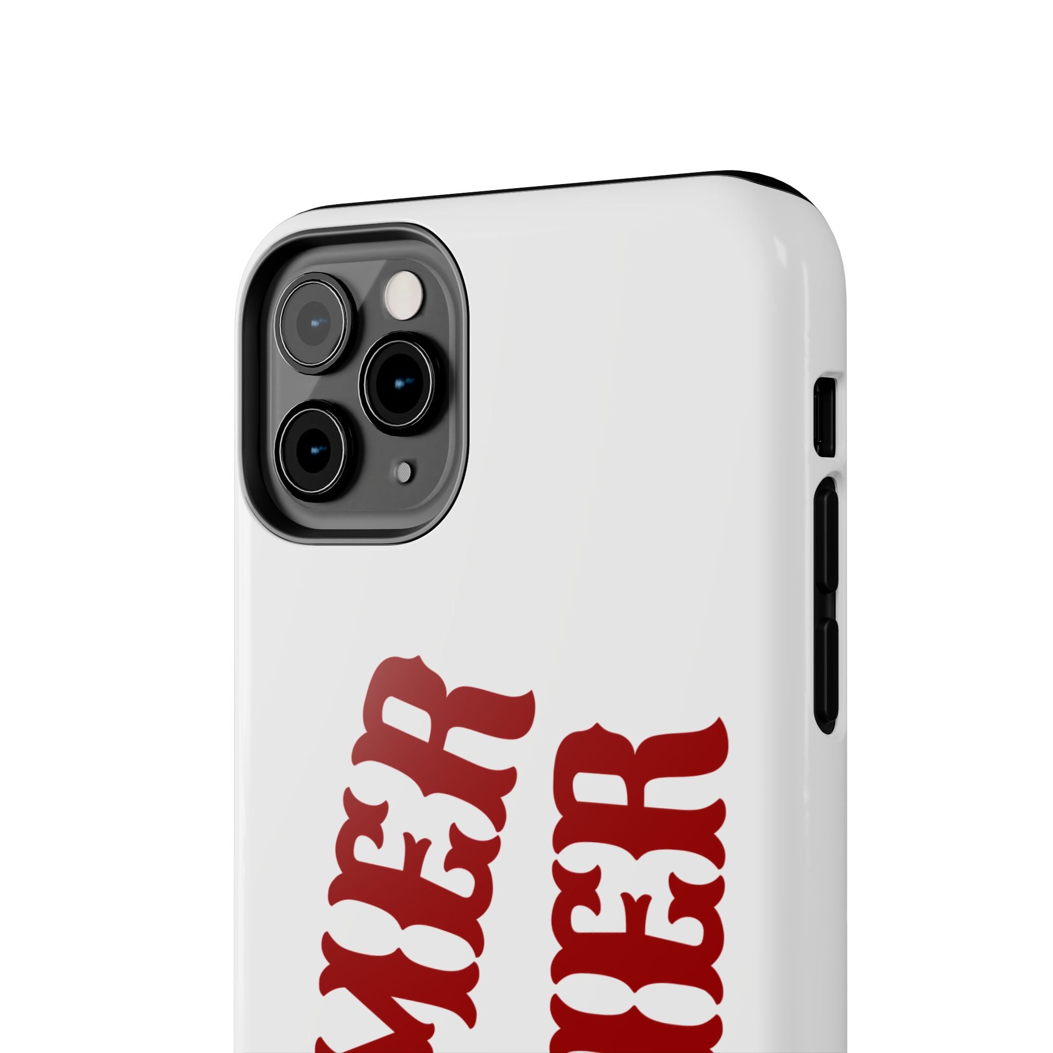 Boomer Sooner Tough Phone Case — Oklahoma Crimson Retro Text Protective Cover