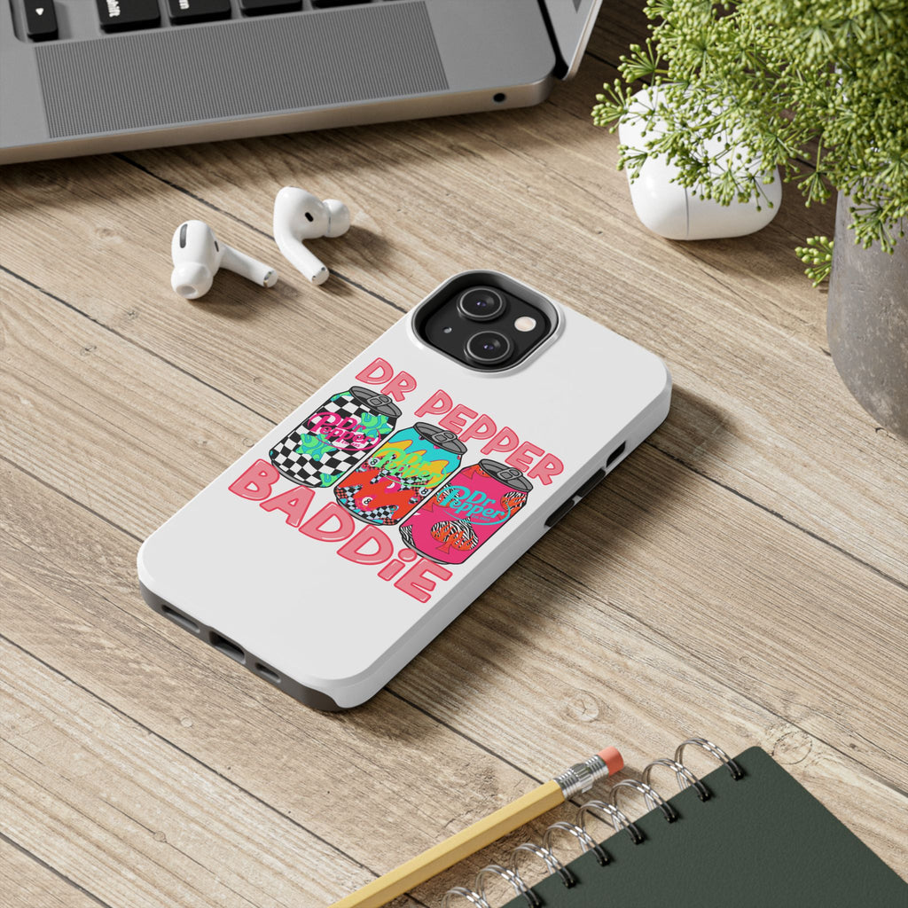 Dr Pepper Baddie Tough Phone Case — Retro Pop Soda Can Design