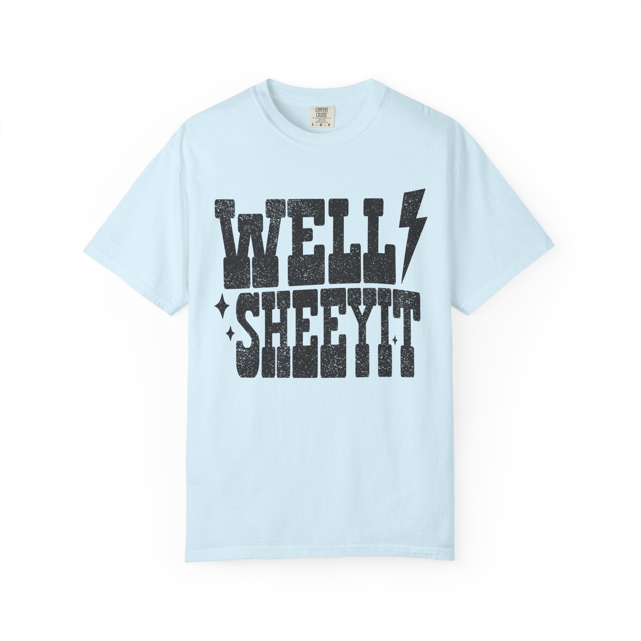 Well Sheeyit T-Shirt — Rustic Vintage Graphic Tee with Lightning Bolt