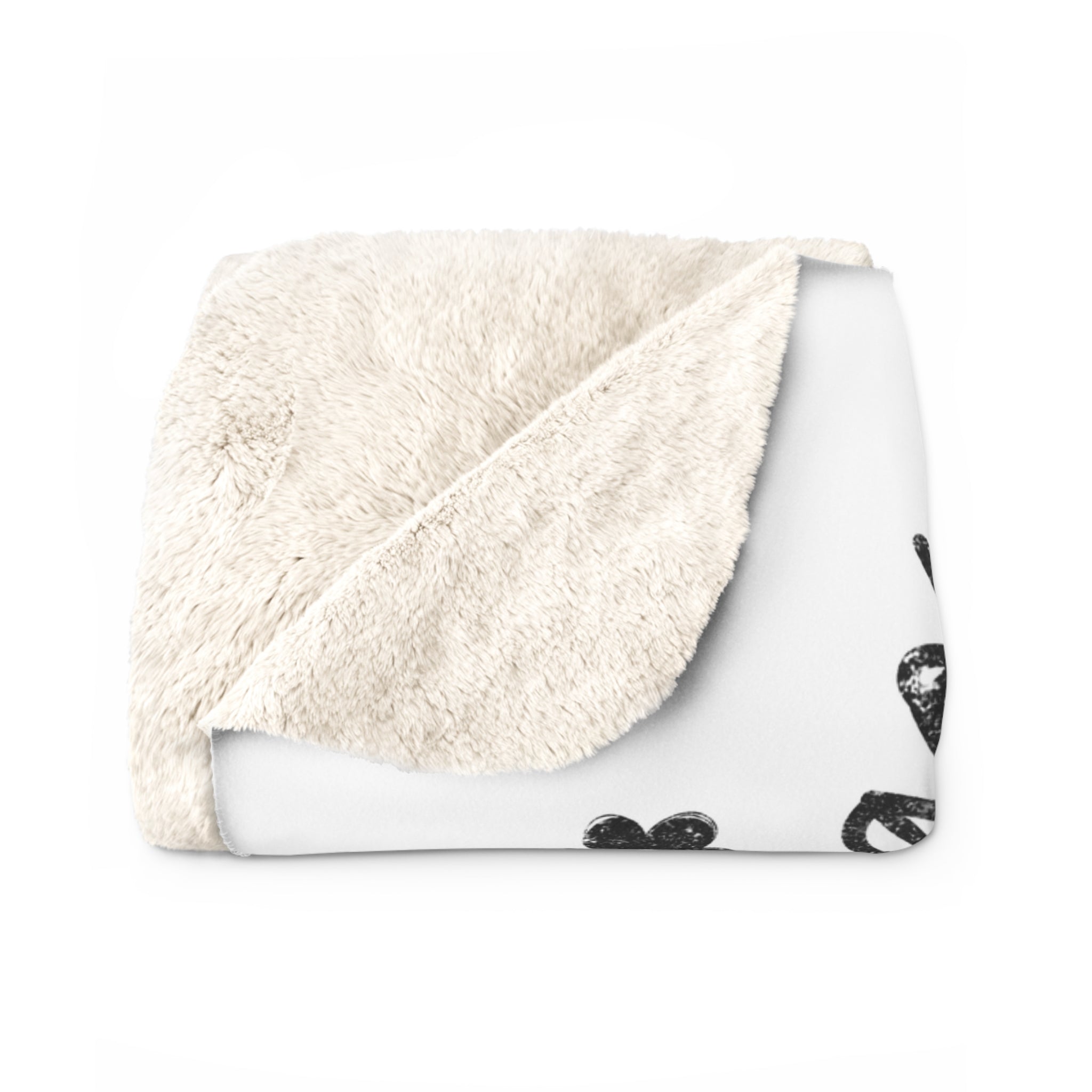 Sherpa Fleece Blanket - 'Let's Go Troopador' Camping Vibes Throw for Campers & Outdoor Lovers