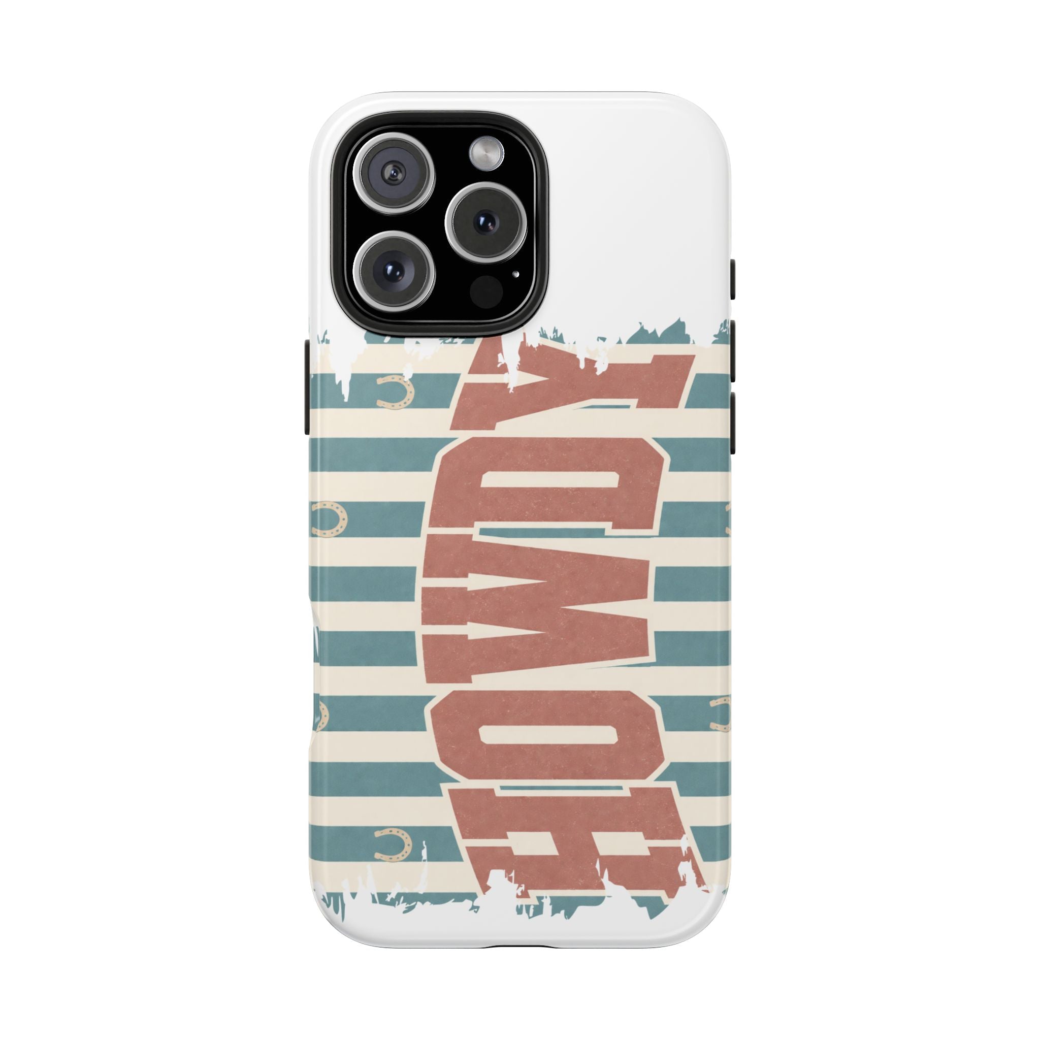 Vintage 'LOVE' Striped Tough Phone Case
