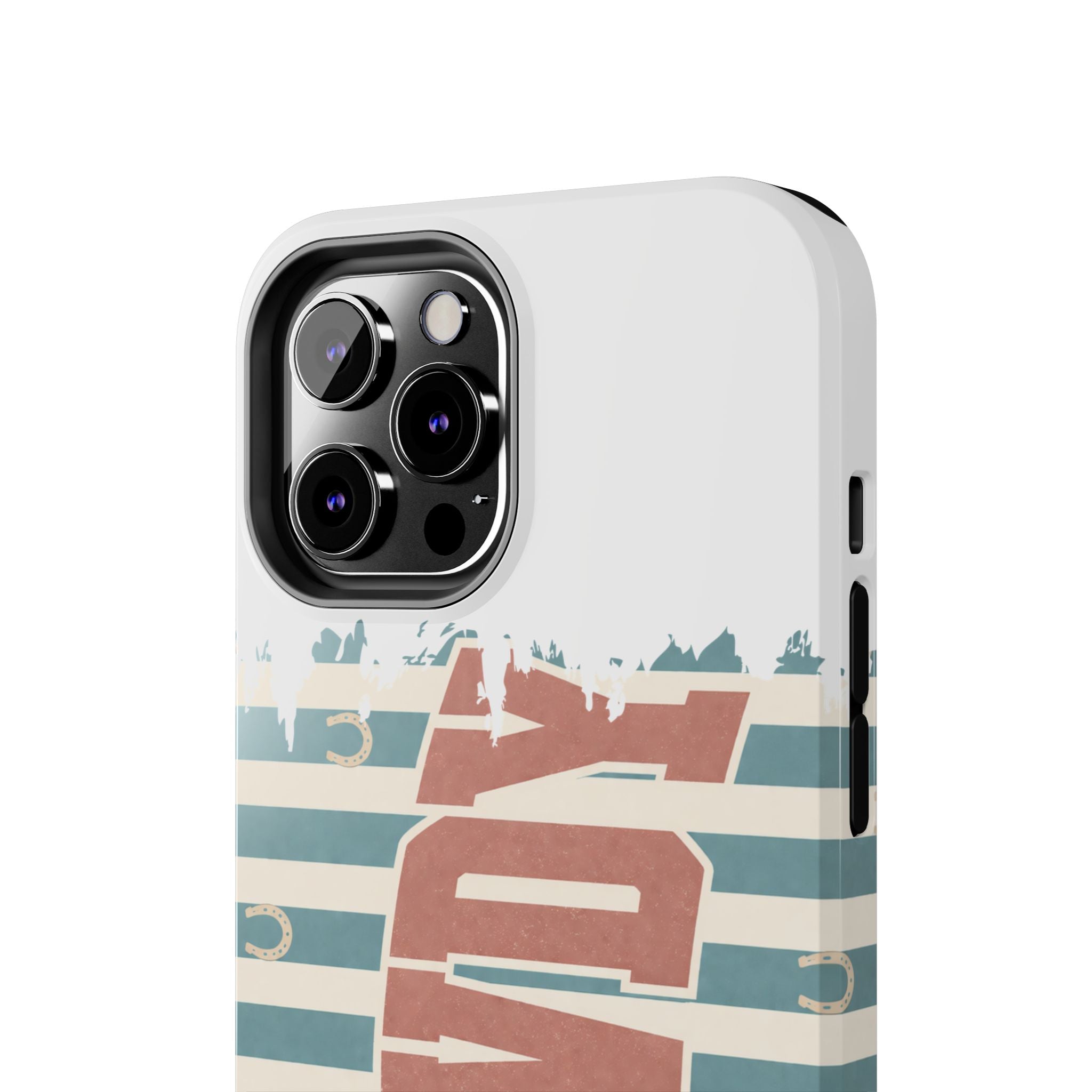 Vintage 'LOVE' Striped Tough Phone Case