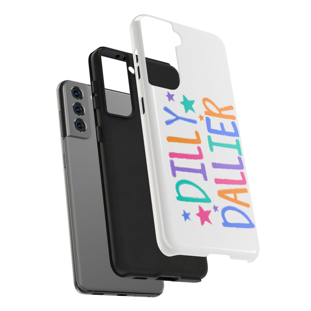 Dilly Dallier Colorful Tough Phone Case — Fun Pastel Stars Protective Cover