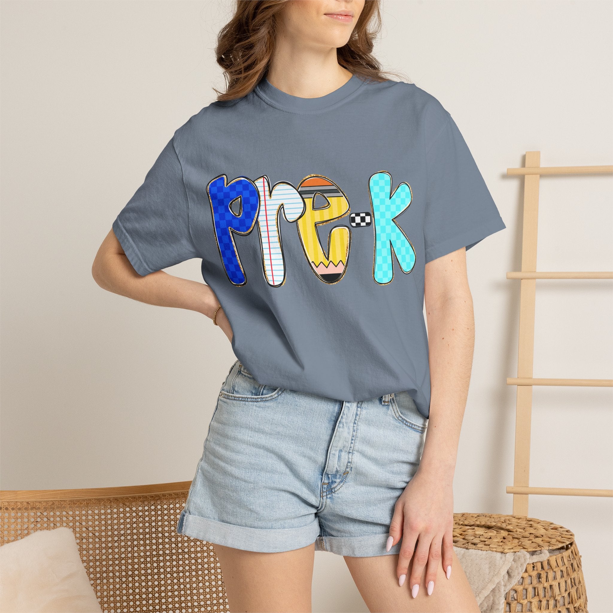 Pre-K Colorful Kids T-Shirt — Playful Preschool Back-to-School Tee