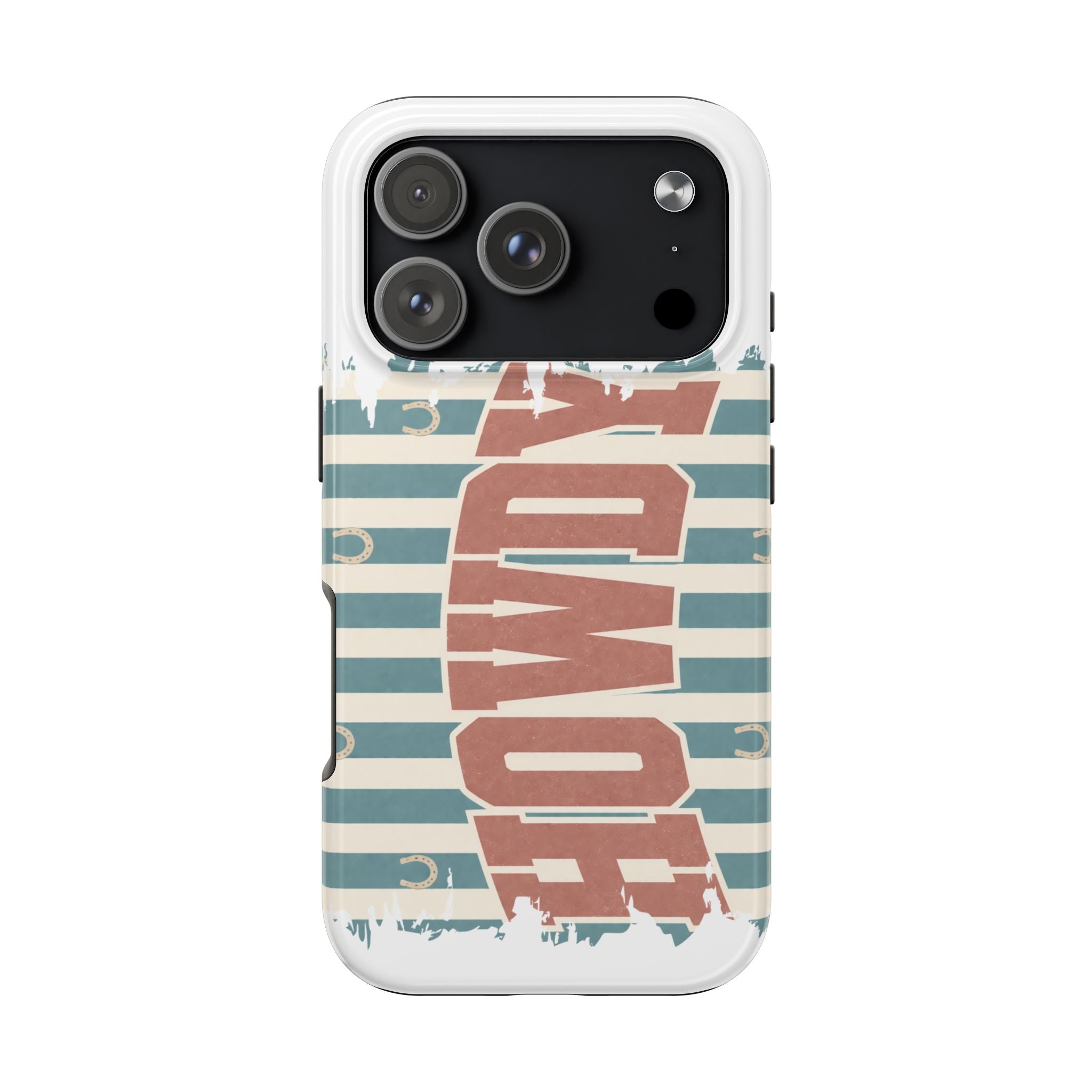 Vintage 'LOVE' Striped Tough Phone Case