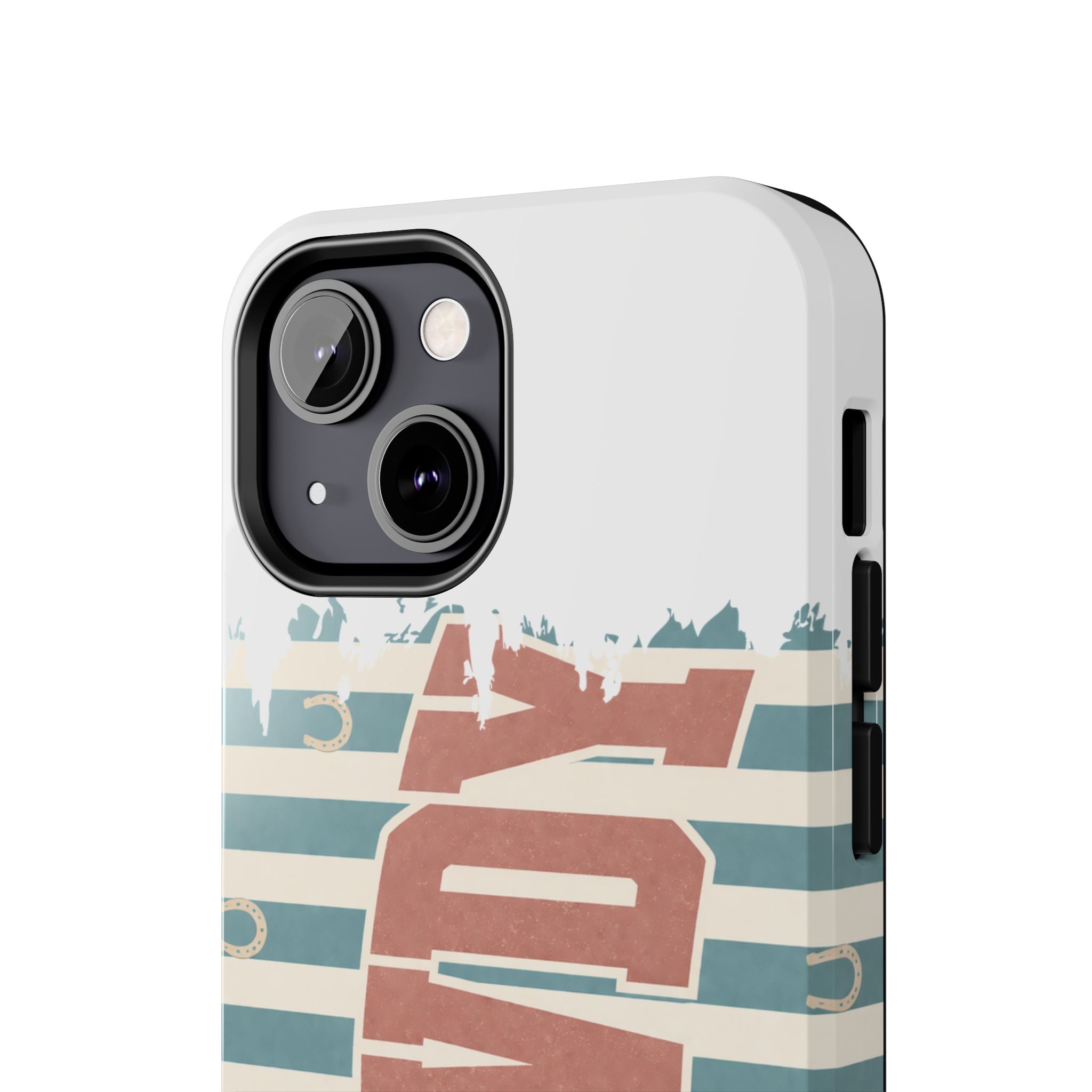 Vintage 'LOVE' Striped Tough Phone Case