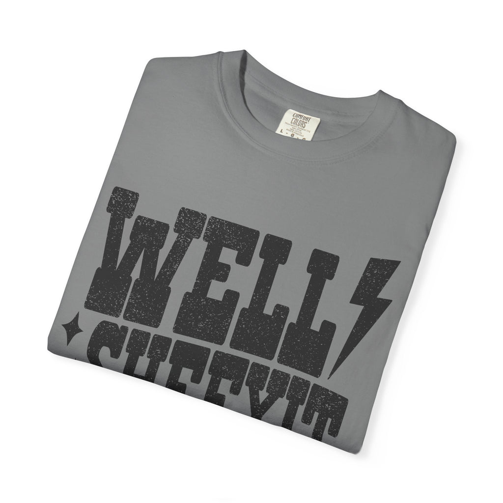 Well Sheeyit T-Shirt — Rustic Vintage Graphic Tee with Lightning Bolt