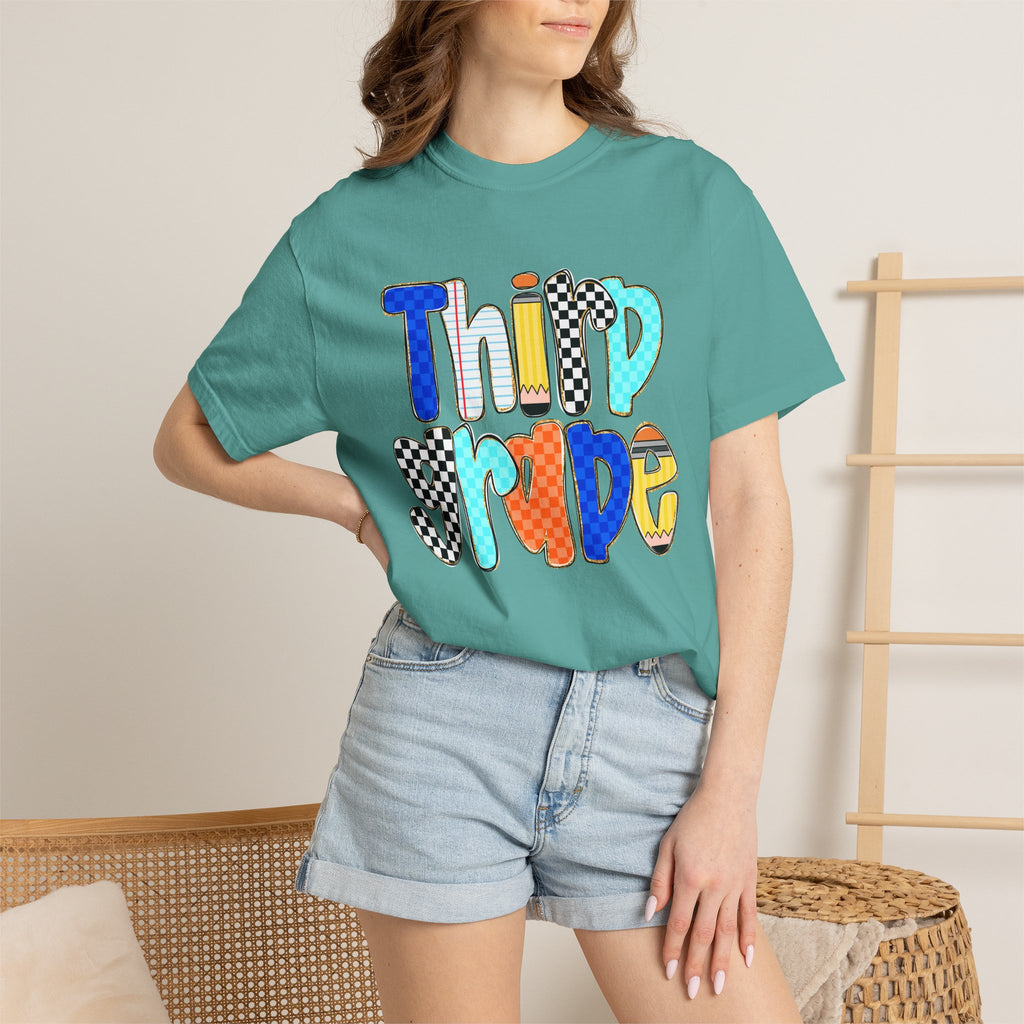 Third Grade T-Shirt — Colorful Retro School Pride Tee