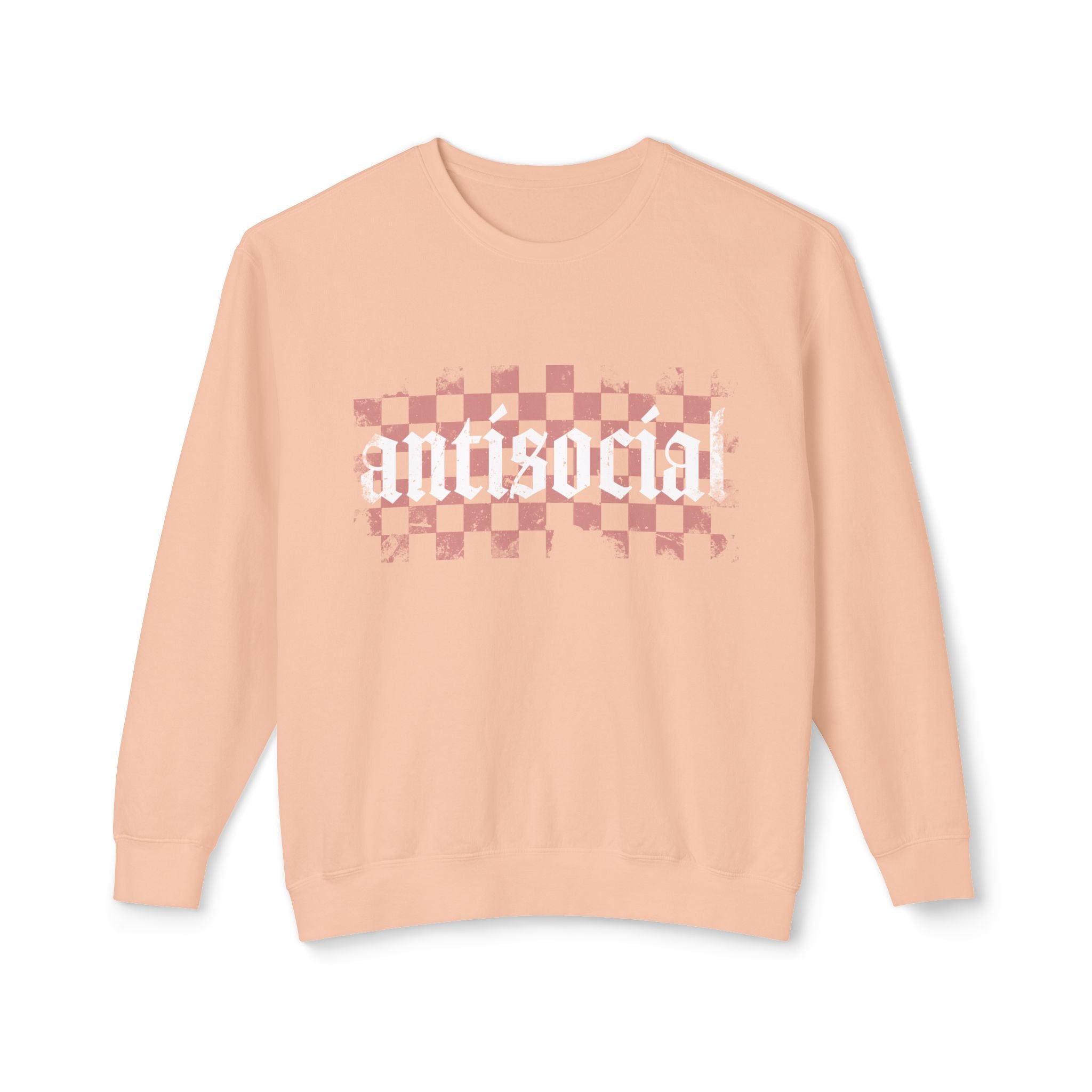 Antisocial Checkerboard Crewneck Sweatshirt