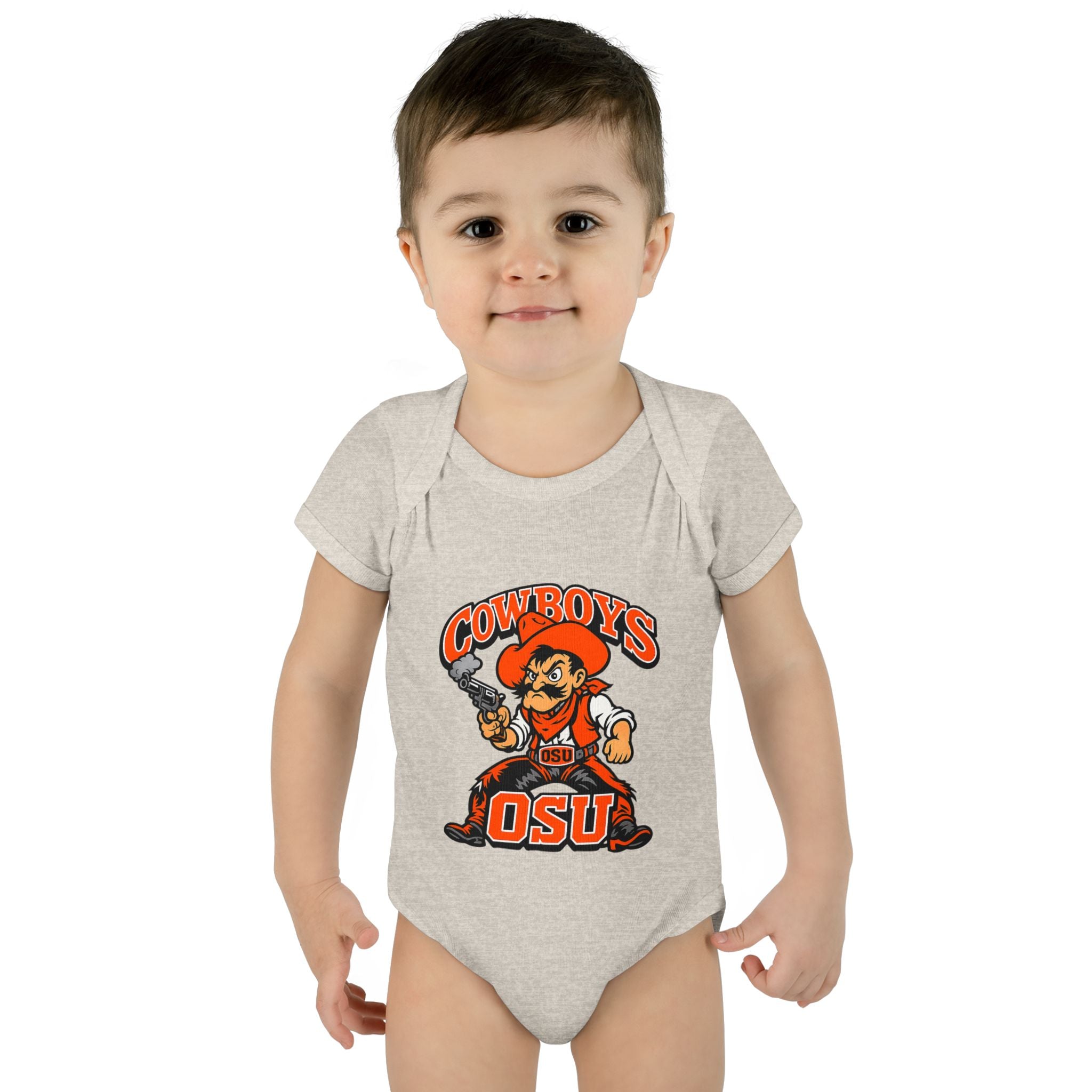 OSU Cowboys Infant Bodysuit – Baby Cowboy Mascot Onesie