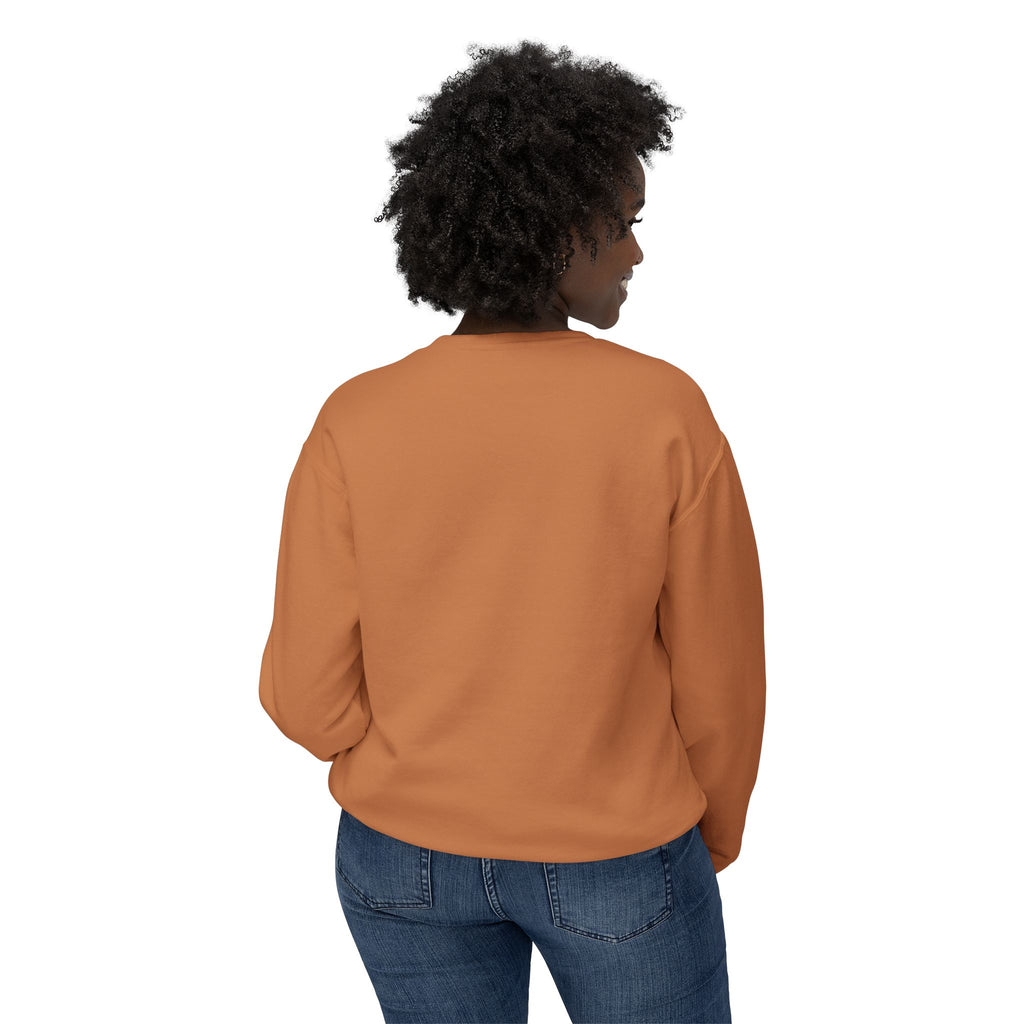 Everything Is Fine Crewneck Sweatshirt — Retro Flames & Checkered Graphic