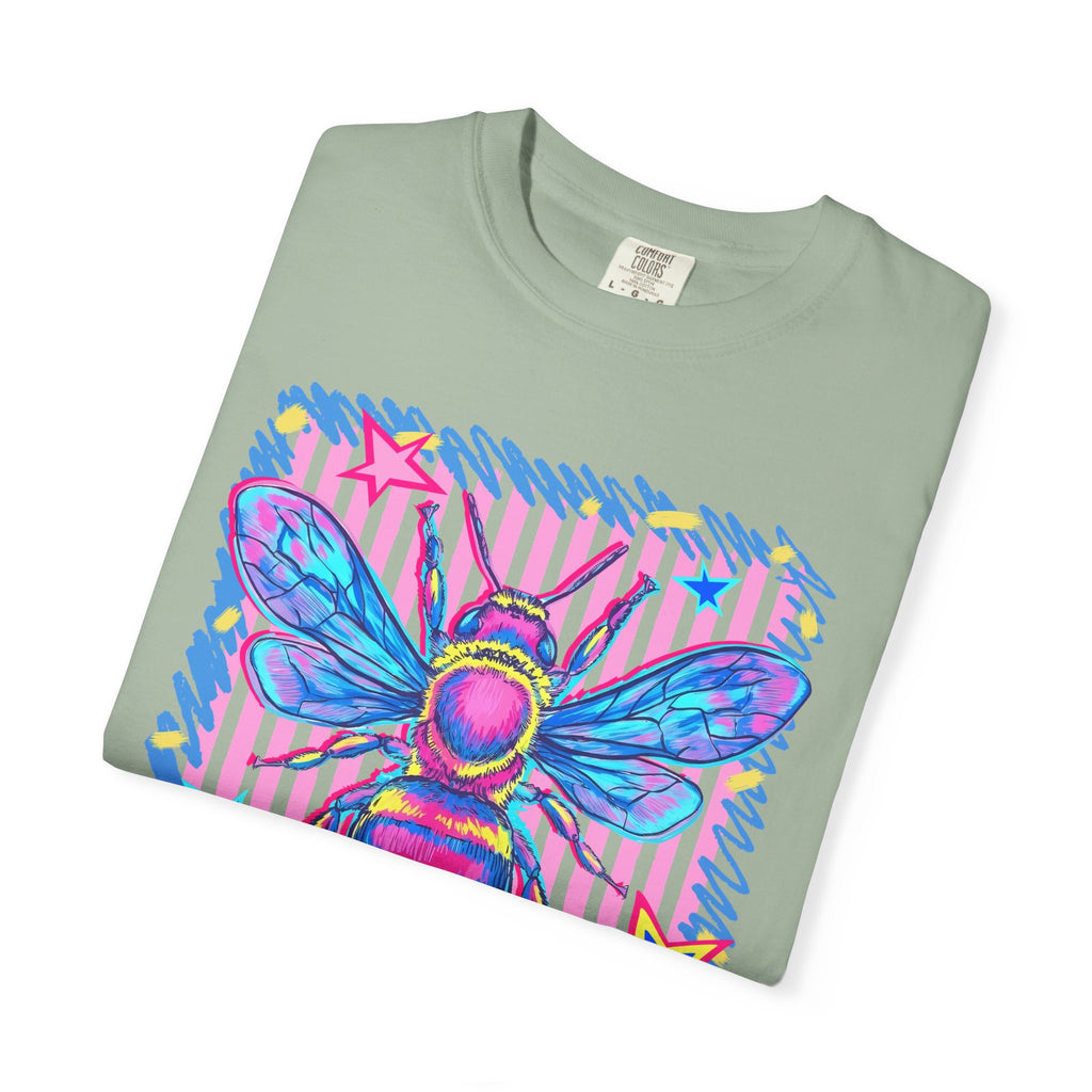 Kind Bee T-Shirt — Colorful Psychedelic Bee Graphic Tee